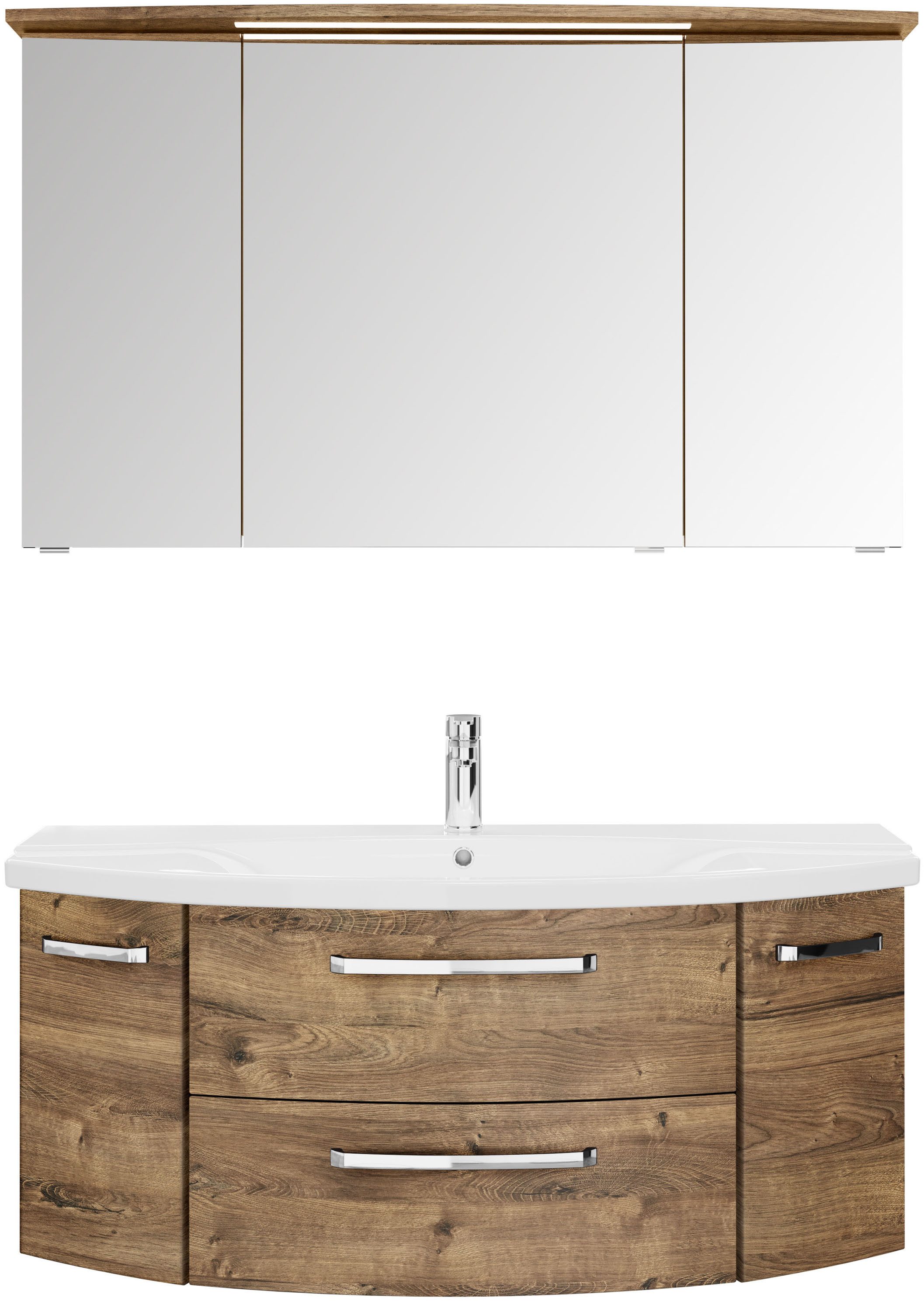 Saphir Badmöbel-Set Serie 4010 2-teilig Keramik-Waschtisch günstig online kaufen