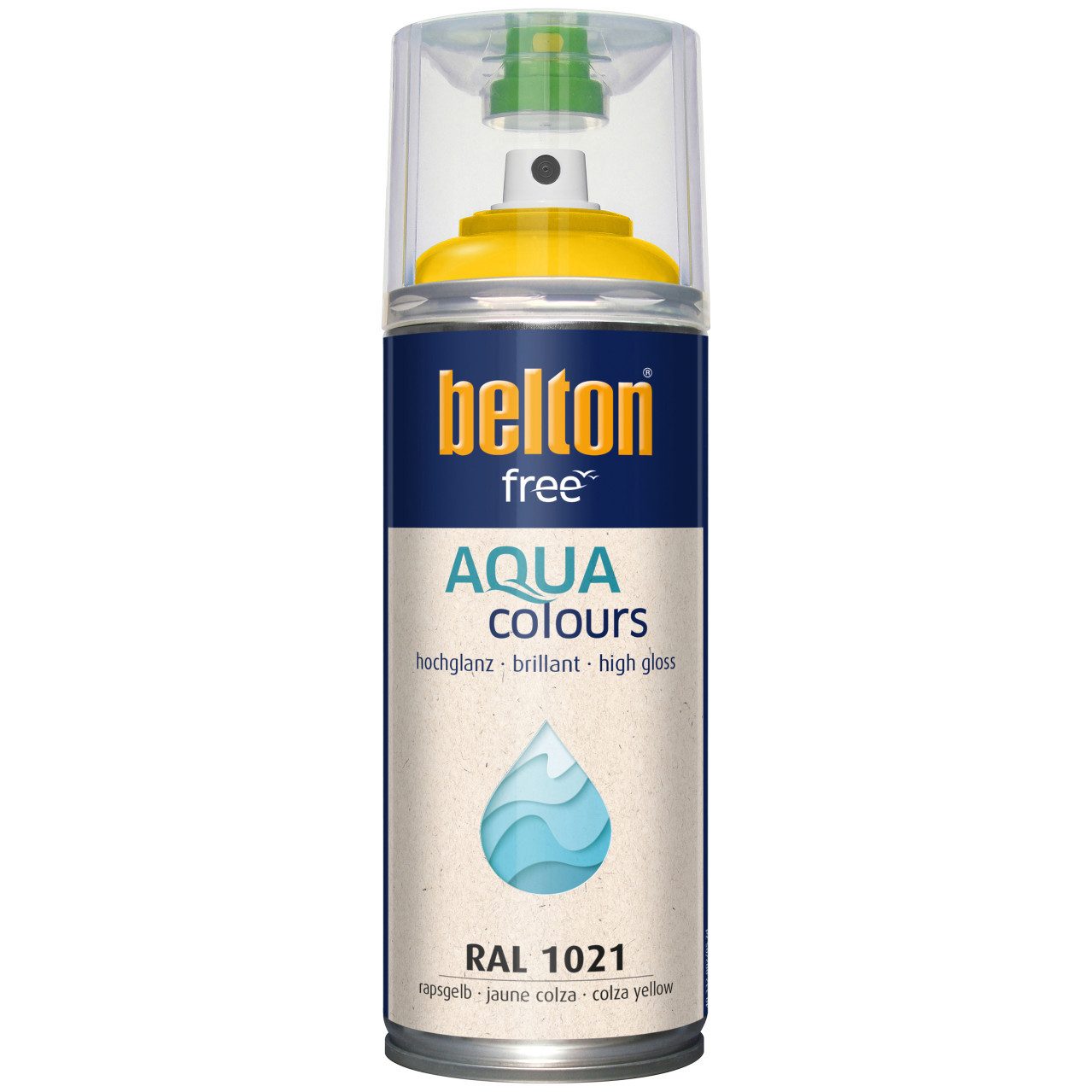 belton Sprühlack belton free Lackspray AQUAcolours 400 ml rapsgelb