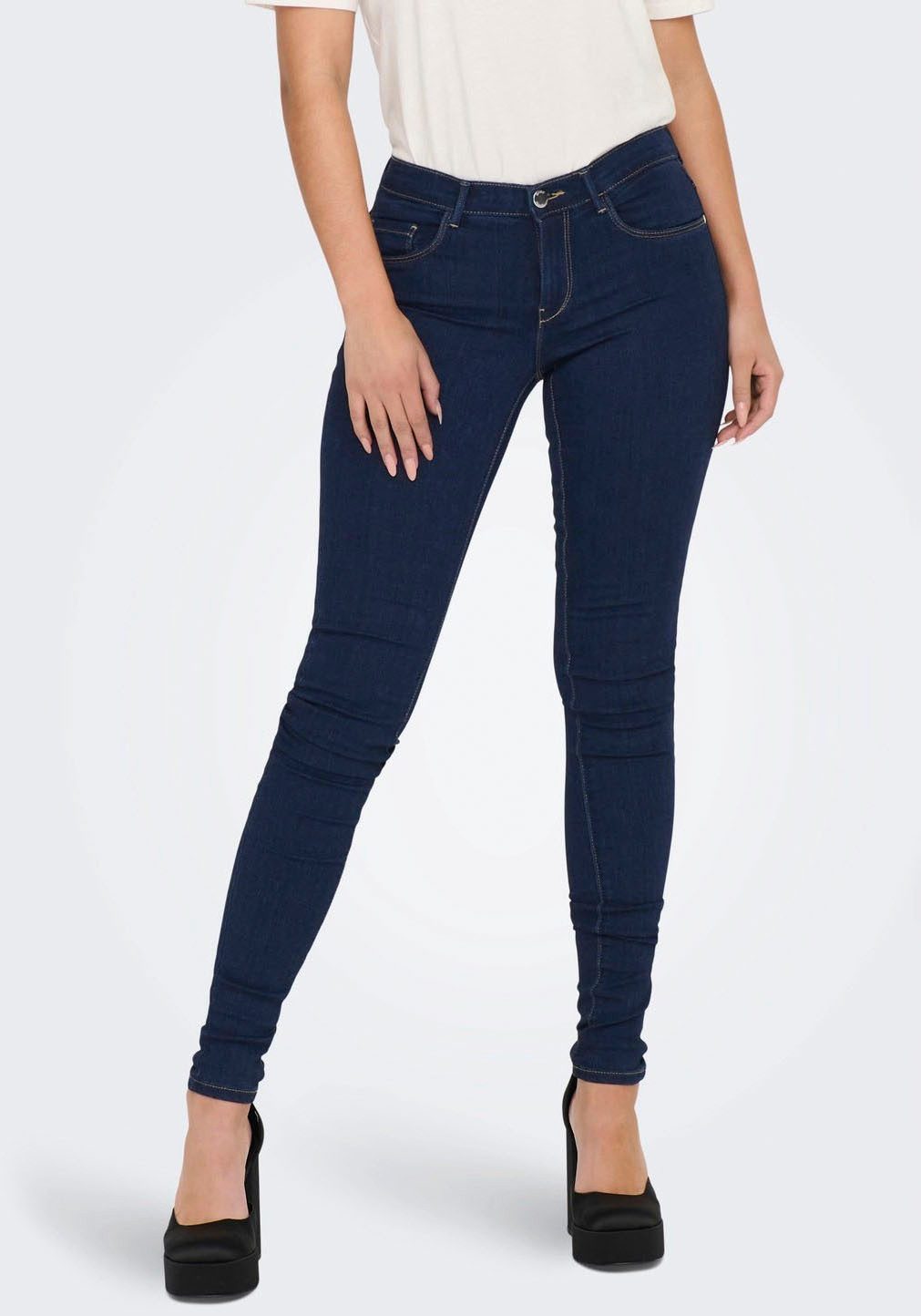 Skinny-fit-Jeans ONLRAIN LIFE REG SKINNY DNM