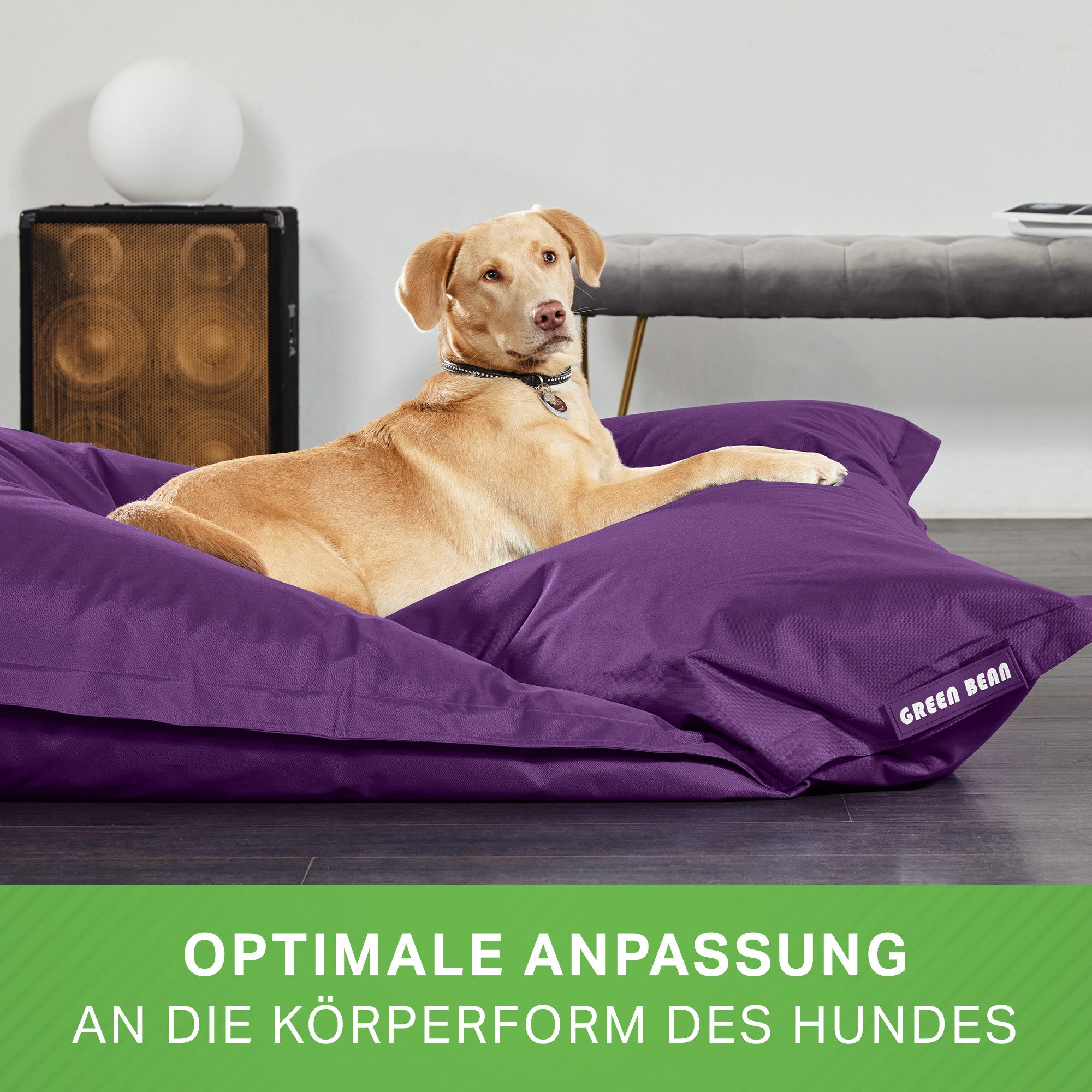 Green Bean Hundematte XL Hundebett - Hundekissen 120x160cm