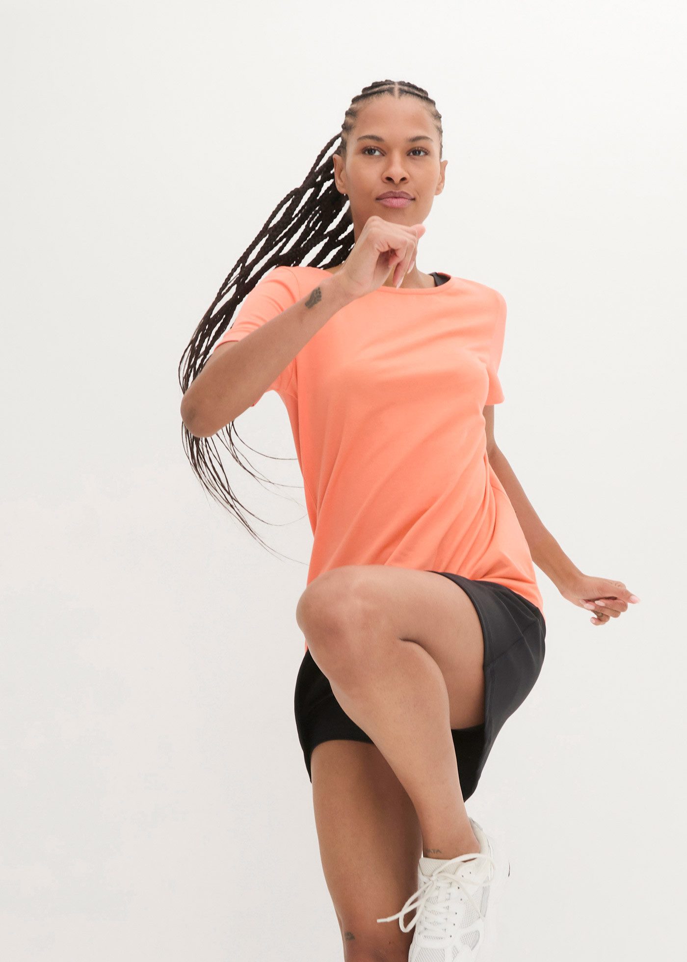 bonprix T-Shirt Loose Fit, Kurzarm-Design, für sportliche Aktivitäten günstig online kaufen