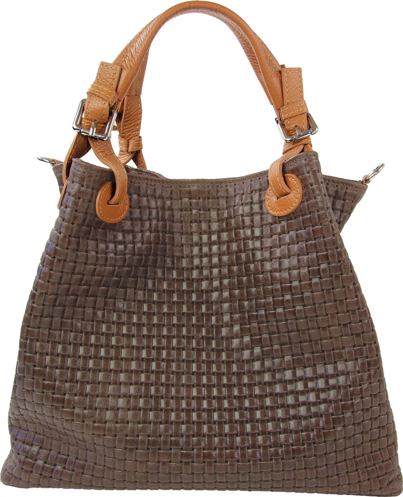Handtasche Toscanto Tasche dunkelbraun Handtasche