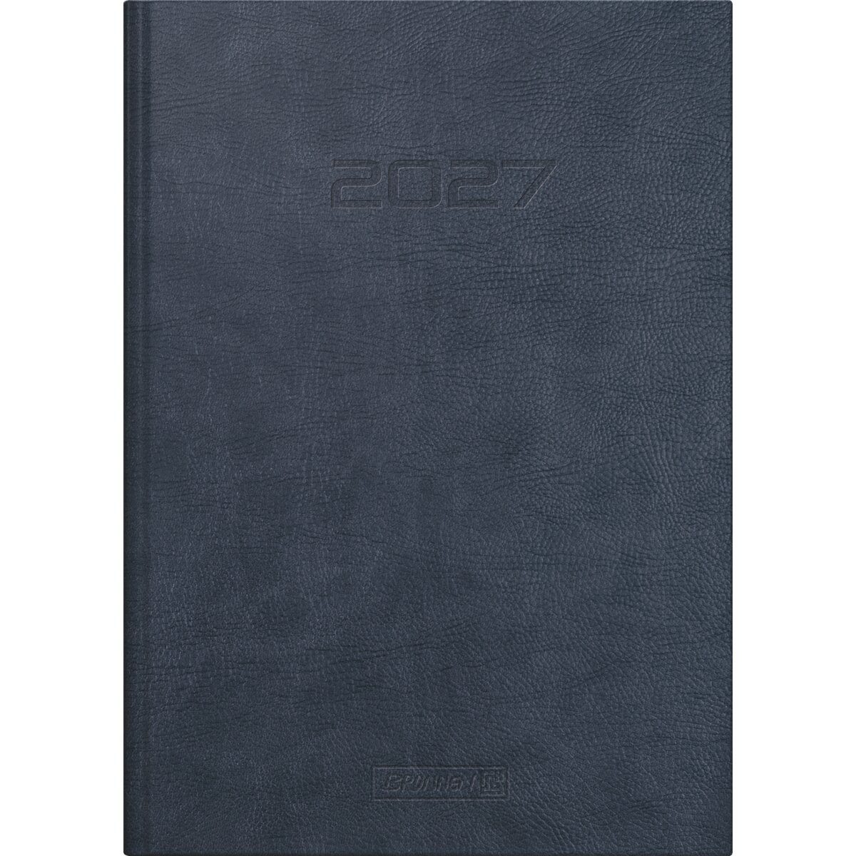 BRUNNEN Buchkalender Buchkalender 795 1 Tag/Seite 14,5x20,6cm Kunstleder-Einband dunkelblau