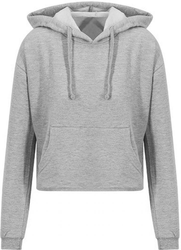 Kapuzenpullover Damen Cropped Hoodie - Weiche Baumwollaußenseite