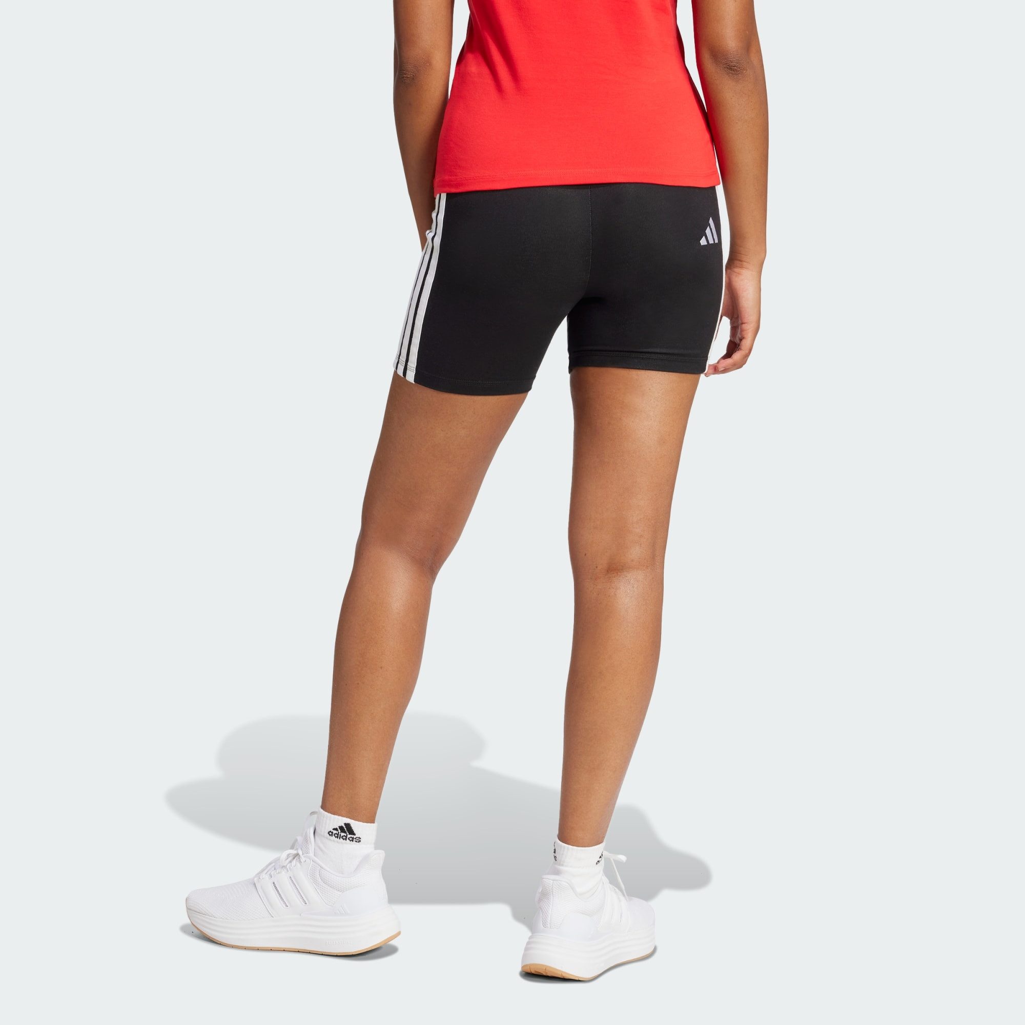 adidas Sportswear Shorts ESSENTIALS 3-STREIFEN HIGH WAISTED KURZE LEGGINGS günstig online kaufen