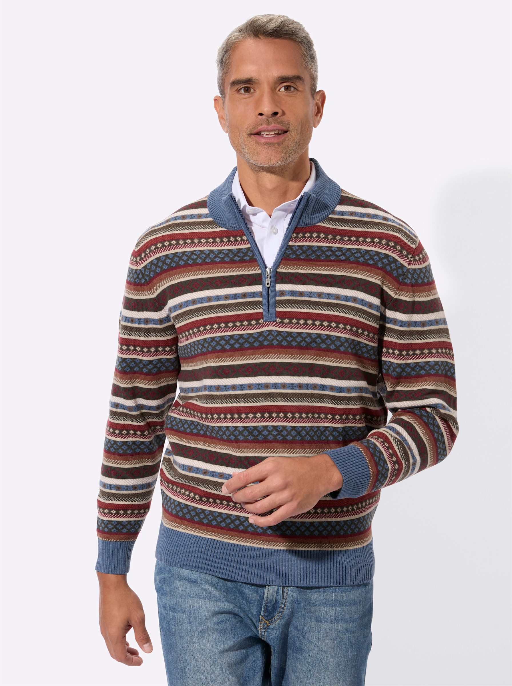 Sieh an! Strickpullover Pullover Langarm