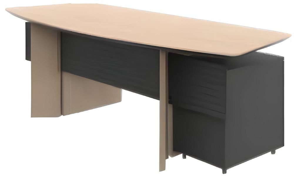 Xlmoebel Schreibtisch Ecktisch aus Holz mit eleganter Arbeitsfläche für Büro und Homeoffice (Schreibtisch, Schreibtisch), Hergestellt in Europa