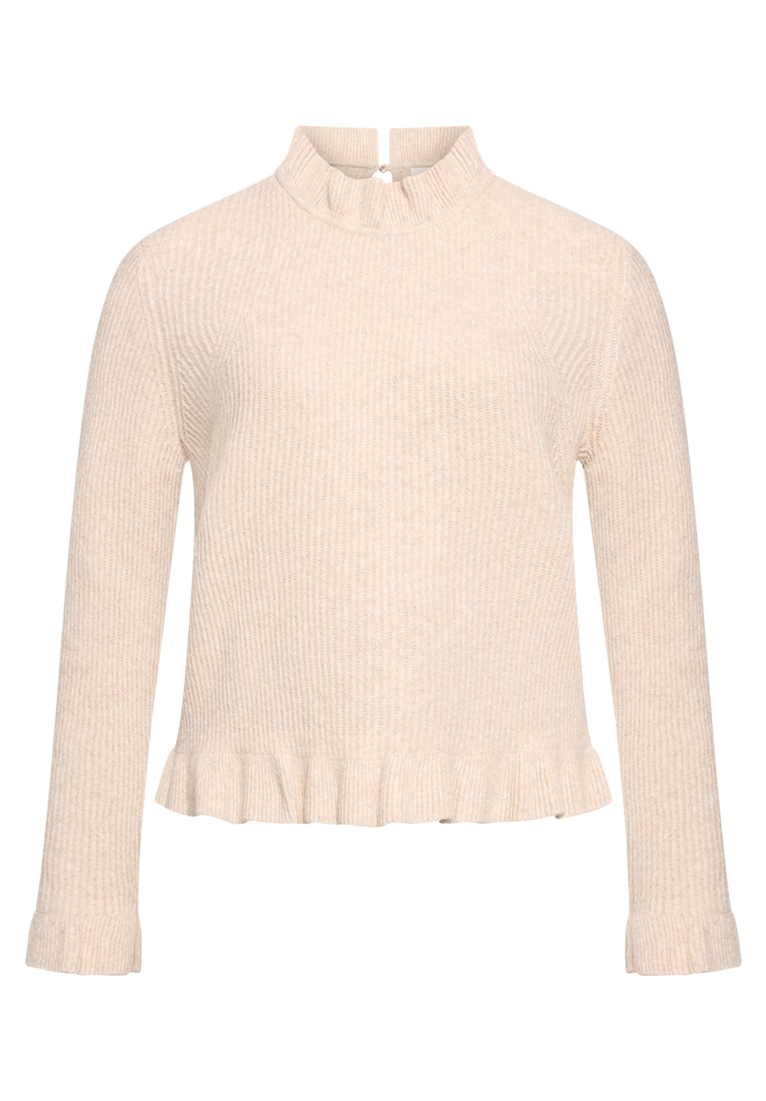 Strickpullover Damen mit Stehkragen