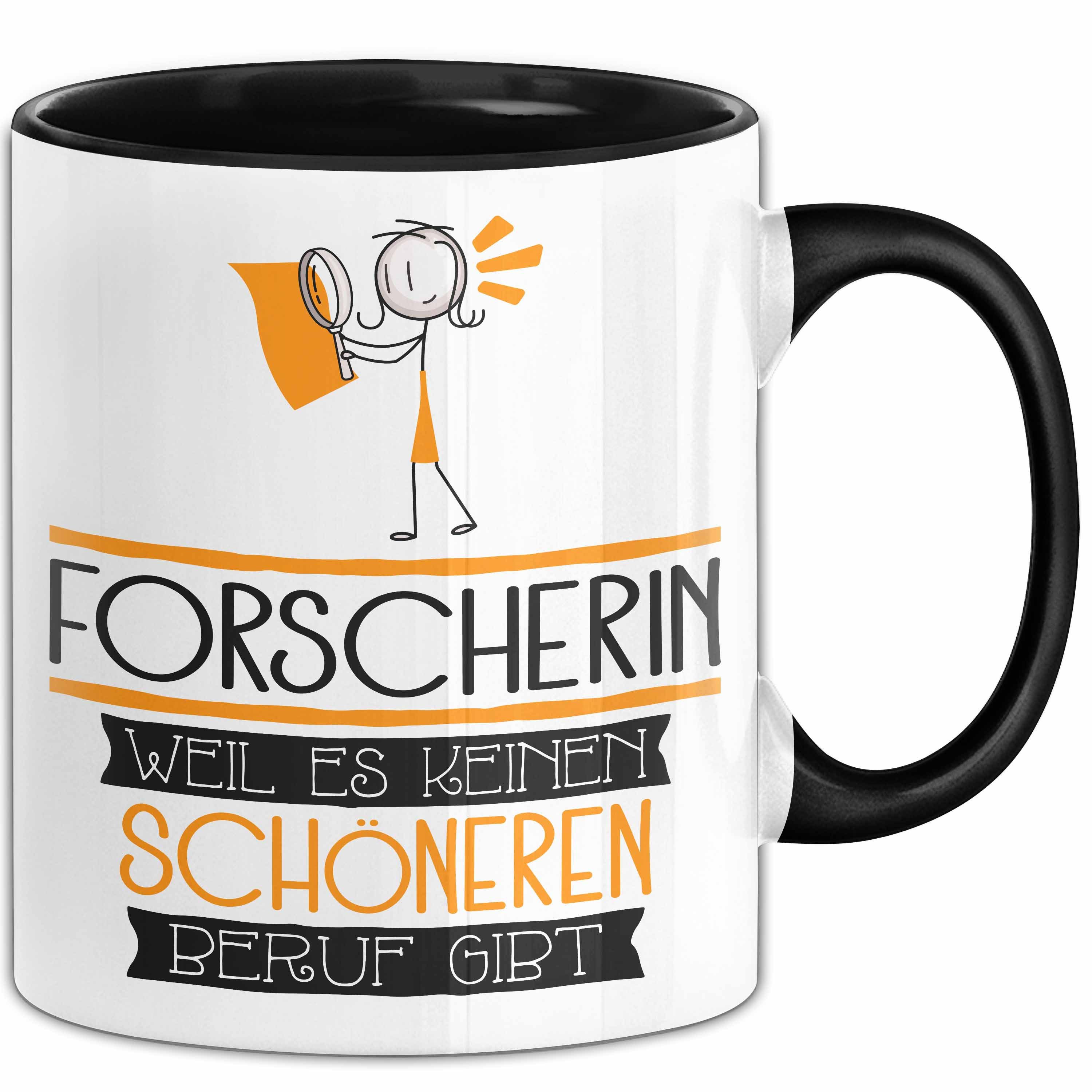 Trendation Tasse Forscherin Weil Es Keinen Schöneren Beruf Gibt Tasse Geschenk für Ei