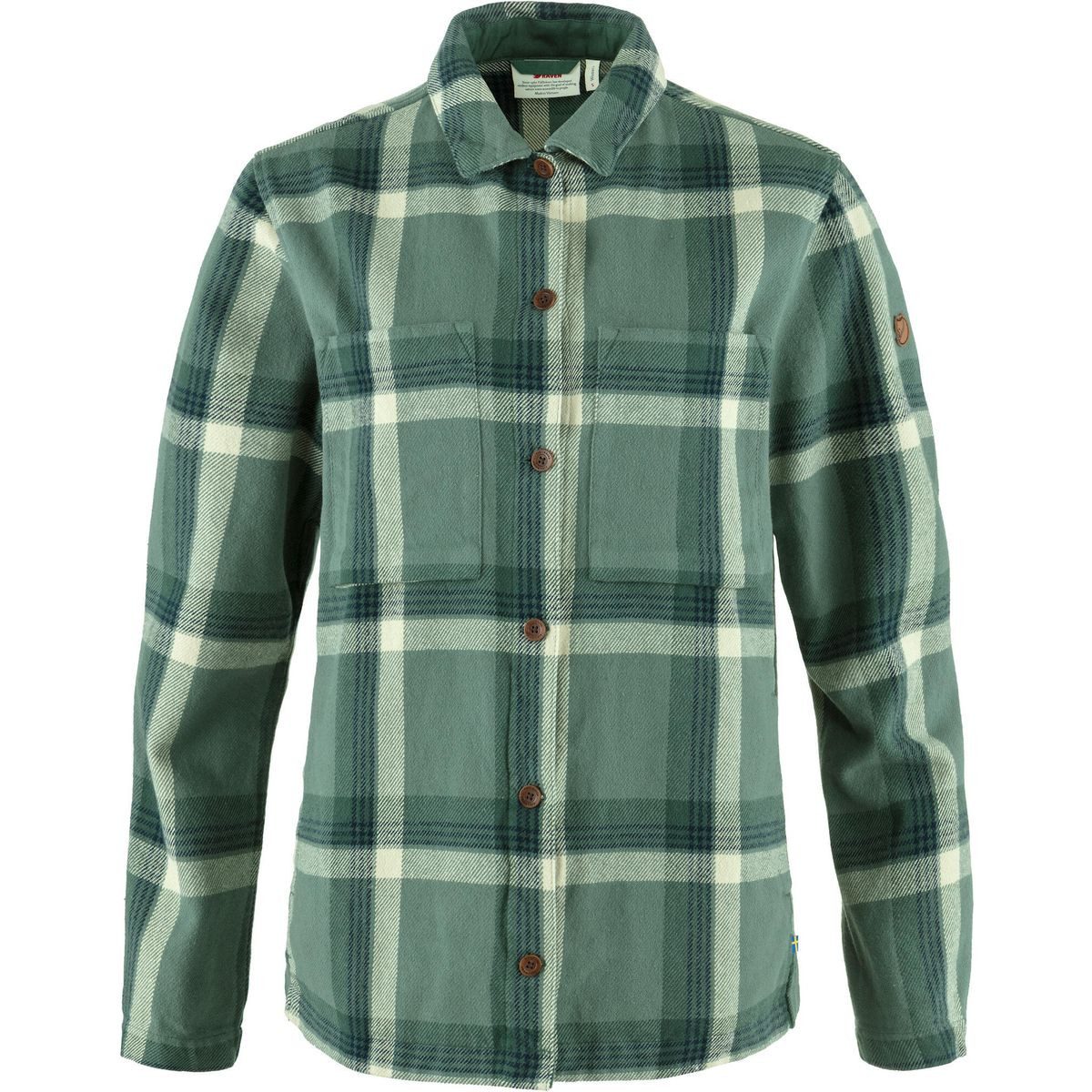 Fjällräven Outdoorbluse Singi Flannel Overshirt W Warm und bequem für kühle Tage, ideal für Trekkingtouren, aus 100%