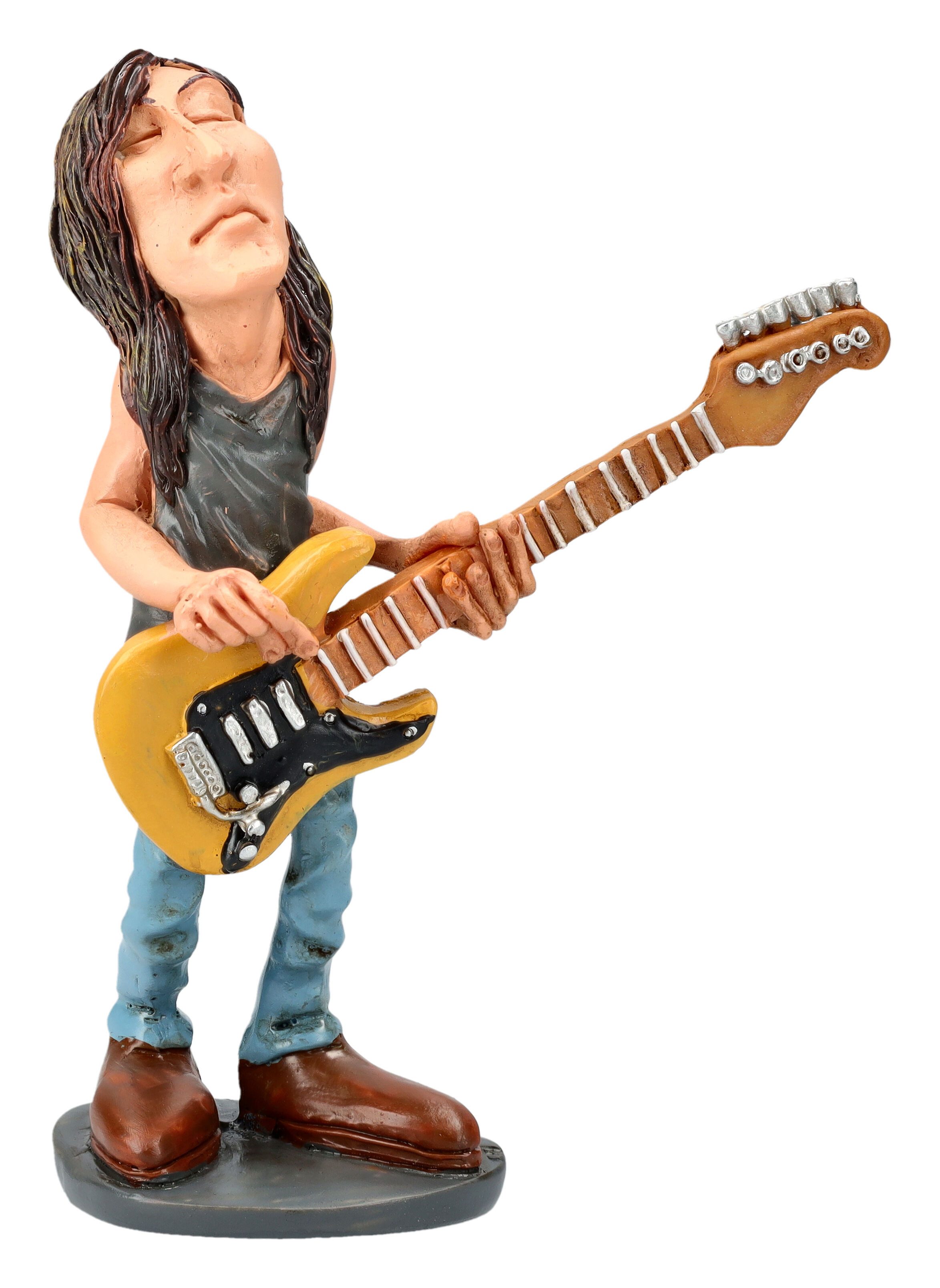 Dekofigur Lustige Rockstar Figur - Gitarrist Mike Musiker Dekofigur Rockmusiker
