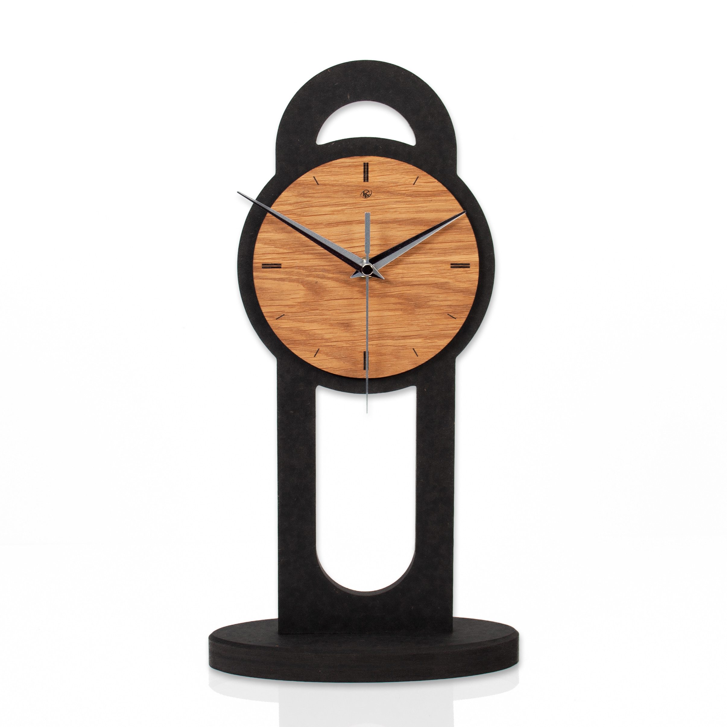 Standuhr Standuhr „Brown Circle“ aus Holz