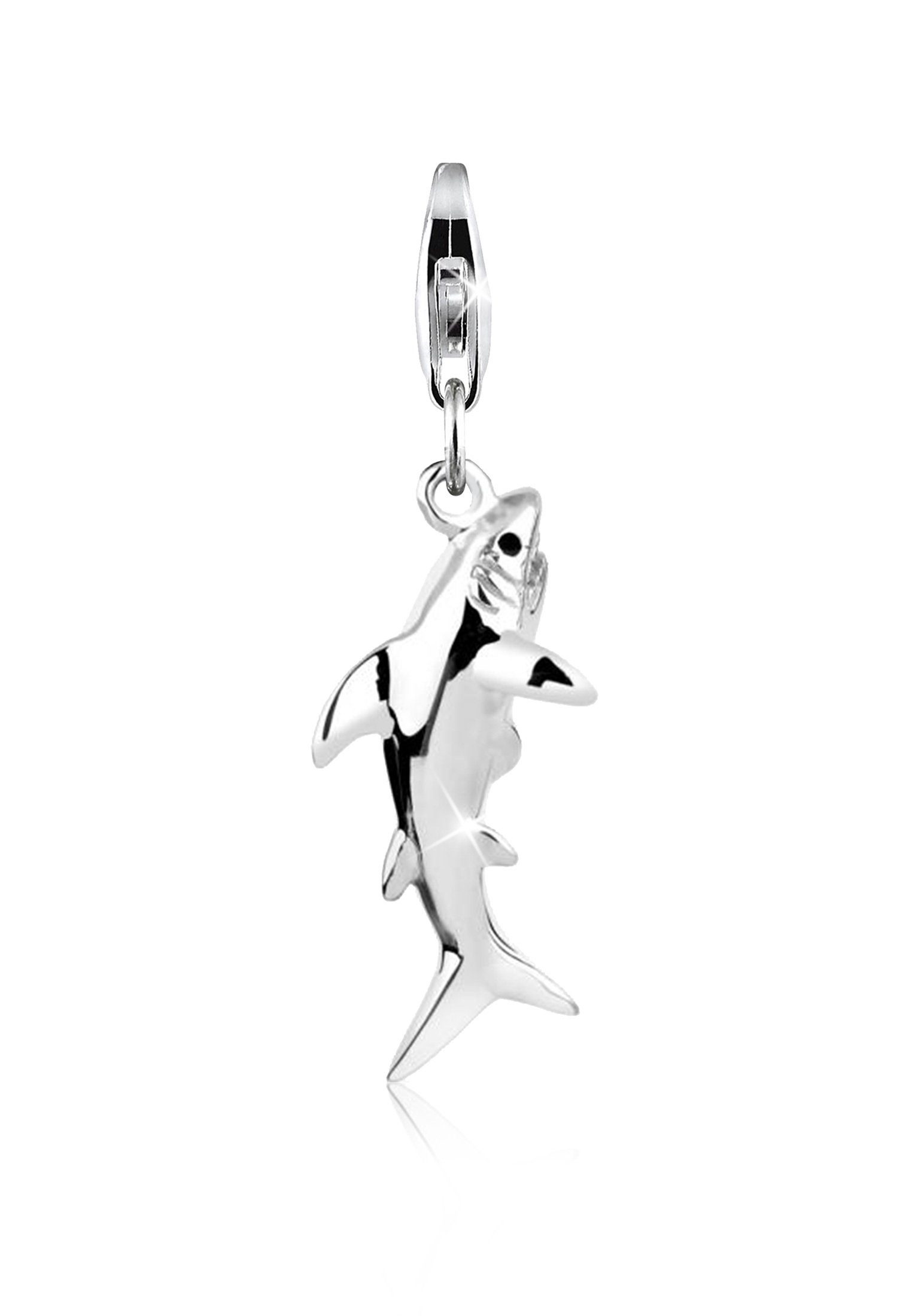 Charm-Einhänger Anhänger Hai Fisch Meer Shark 925 Silber