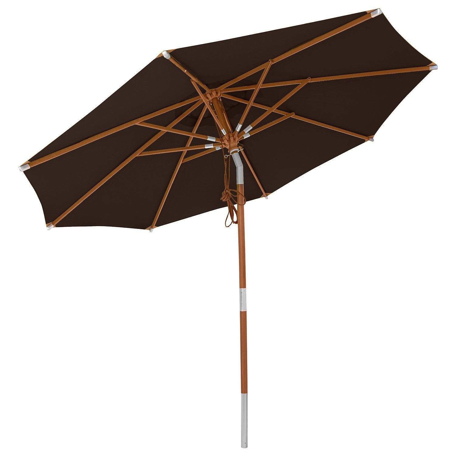 anndora-sonnenschirm Sonnenschirm 3m rund Knickbar Dreh-Kipp-Mechanismus, günstig online kaufen