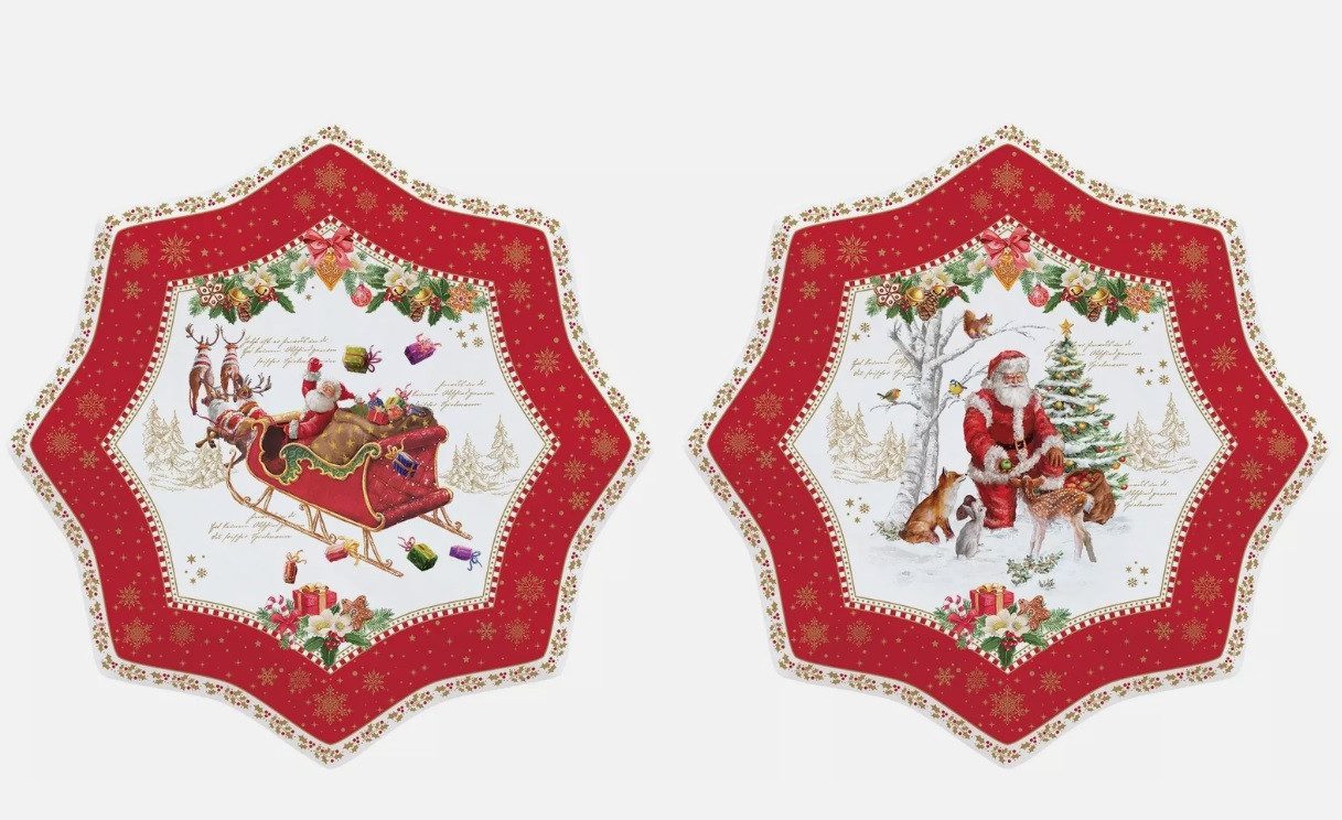 EasyLife Dessertteller CHME1001 - "Christmas Memories" 2er SET, in Geschenkverp., 20 cm, (2 St)