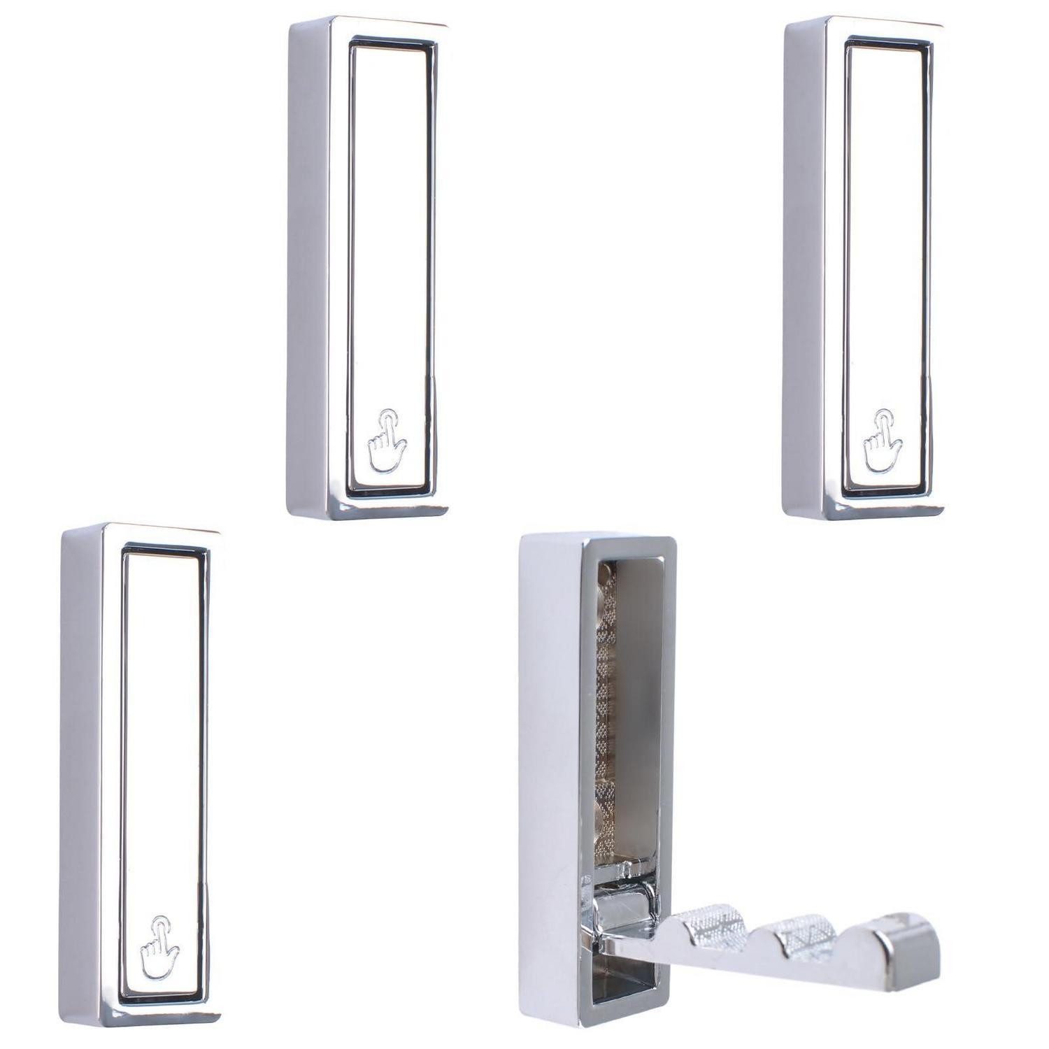 LuxusKollektion Klapphaken Wandhaken faltbar Chrom 4St., (4-St)