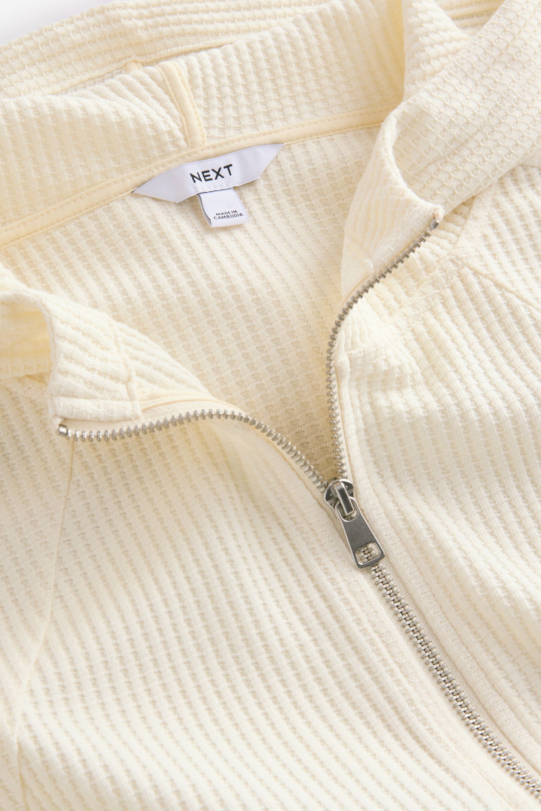 Next Kapuzenpullover Pullover mit Waffelstruktur und günstig online kaufen