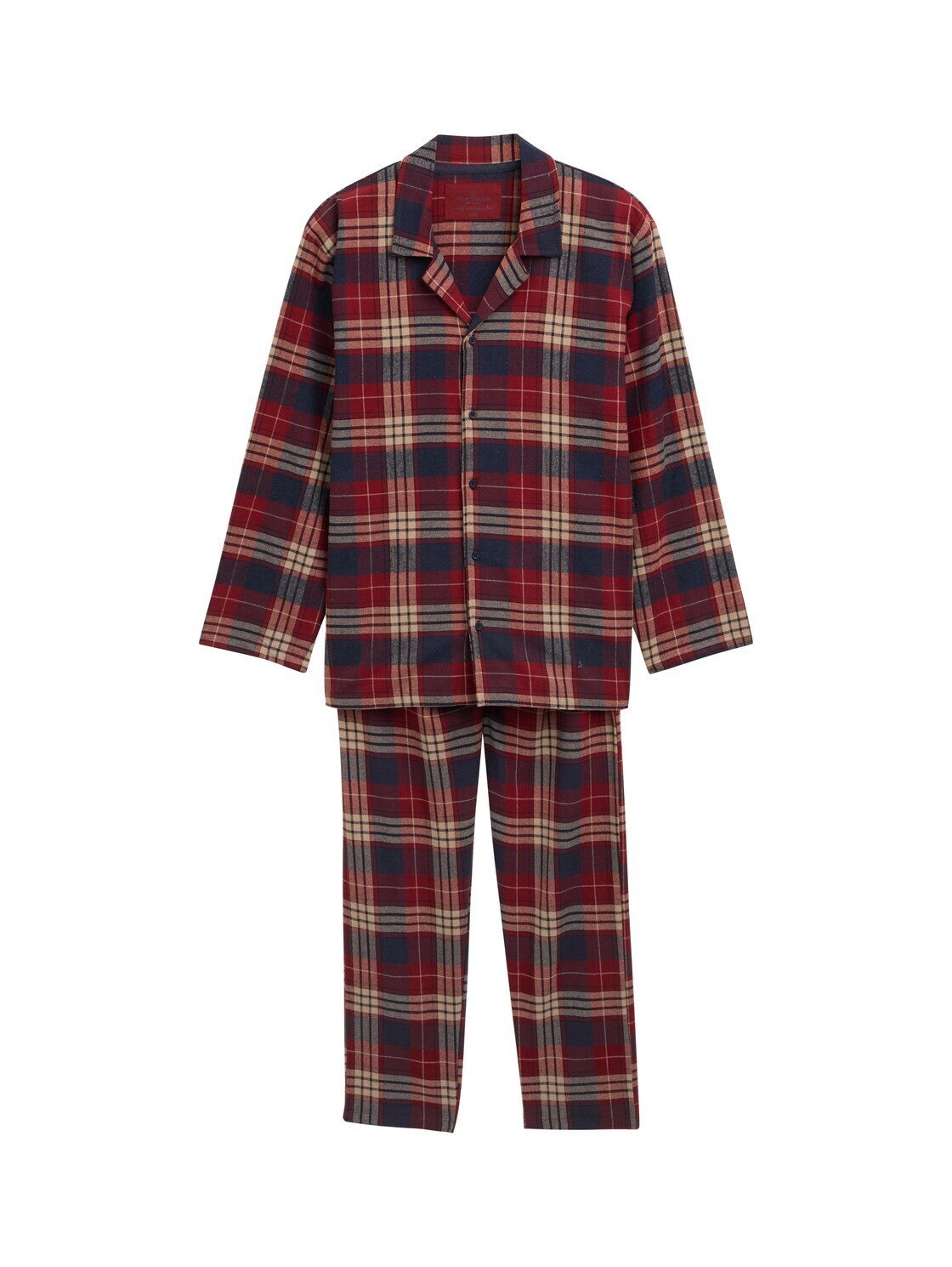 TOM TAILOR Pyjama Unterwäsche (2 tlg) Pyjama-Set mit Karomuster günstig online kaufen