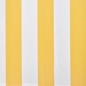 vidaXL Markise Markisentuch Gelb und Weiß 3x2,5 m