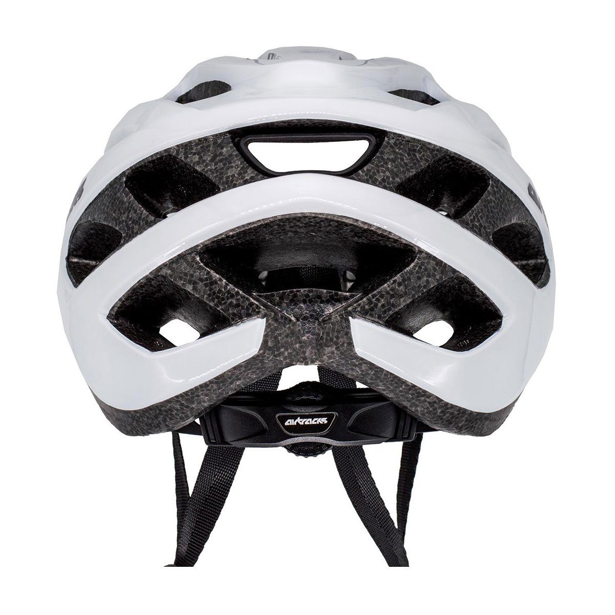 Airtracks Fahrradhelm Fahrradhelm Star S/M (53-58cm), L/XL (58-63cm), K-60 für Herren und Damen - EPS-Körper + IN MOULD / Neon Weiß Schwarz