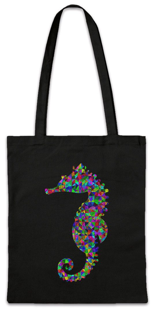 Urban Backwoods Beuteltasche Colored Sea Horse Stofftasche Disco Dance Music Seepferdchen Gay Party (1-tlg), Techno Rainbow Electro