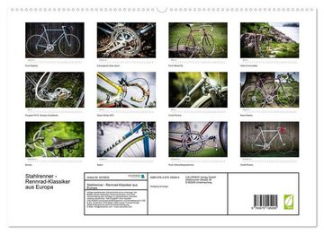 CALVENDO Wandkalender Stahlrenner - Rennrad-Klassiker aus Europa (Premium, hochwertiger DIN A2 Wandkalender 2023, Kunstdruck in Hochglanz)