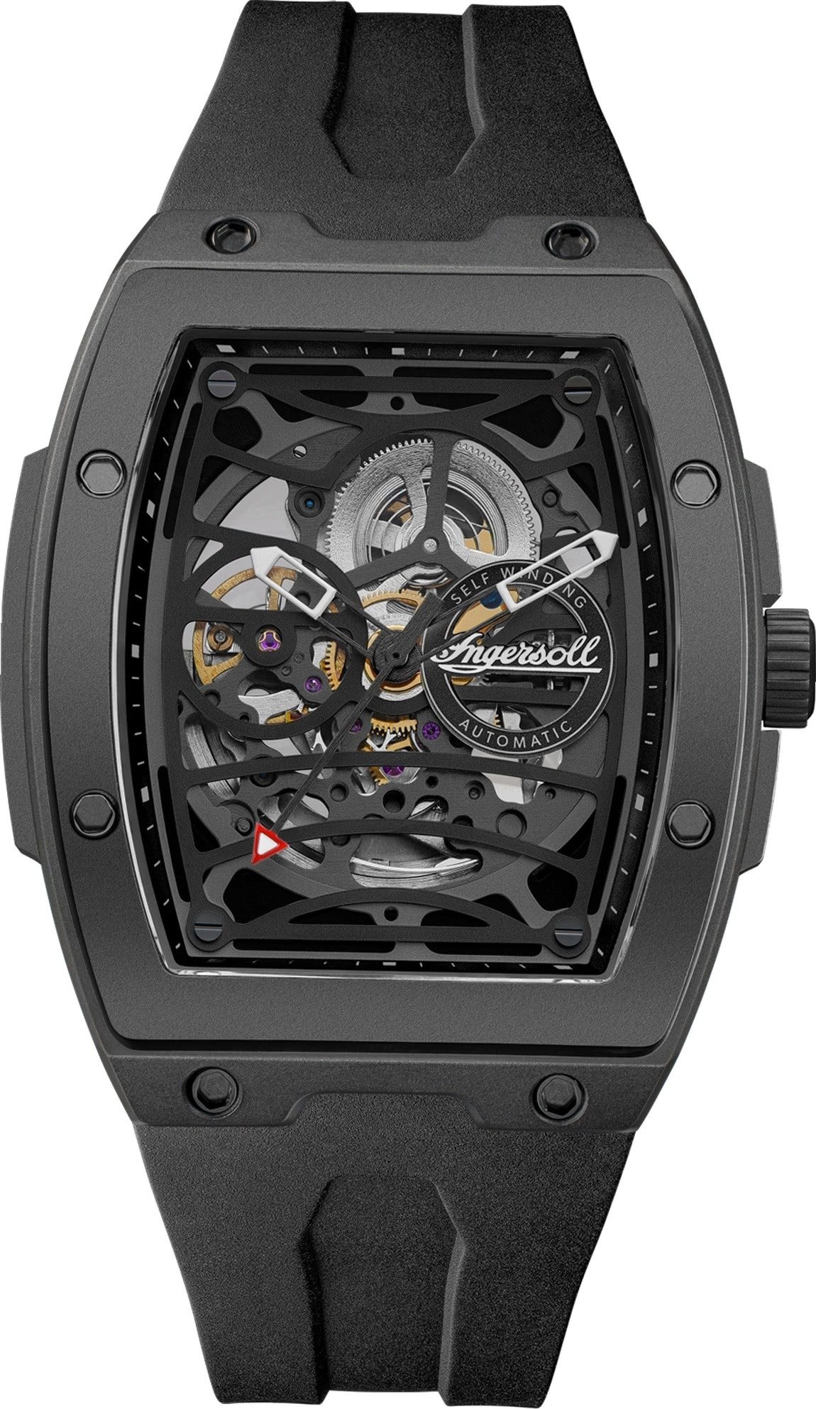 Ingersoll Quarzuhr Ingersoll Herrenuhr Silikon schwarz, günstig online kaufen