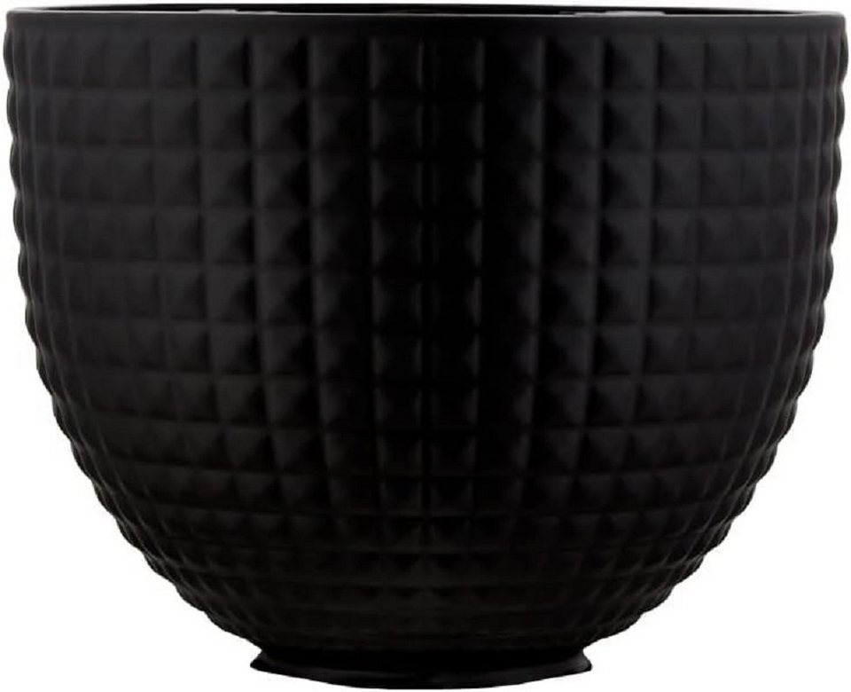 KitchenAid Küchenmaschinenschüssel KitchenAid Keramikschüssel 4,7L Light &  Shadow Bowl - Black Studded, Keramik