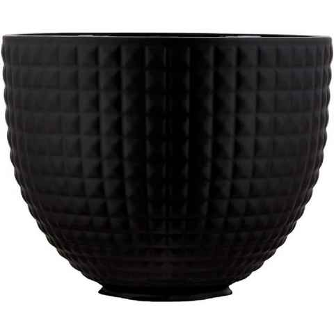 KitchenAid Küchenmaschinenschüssel KitchenAid Keramikschüssel 4,7L Light & Shadow Bowl - Black Studded, Keramik