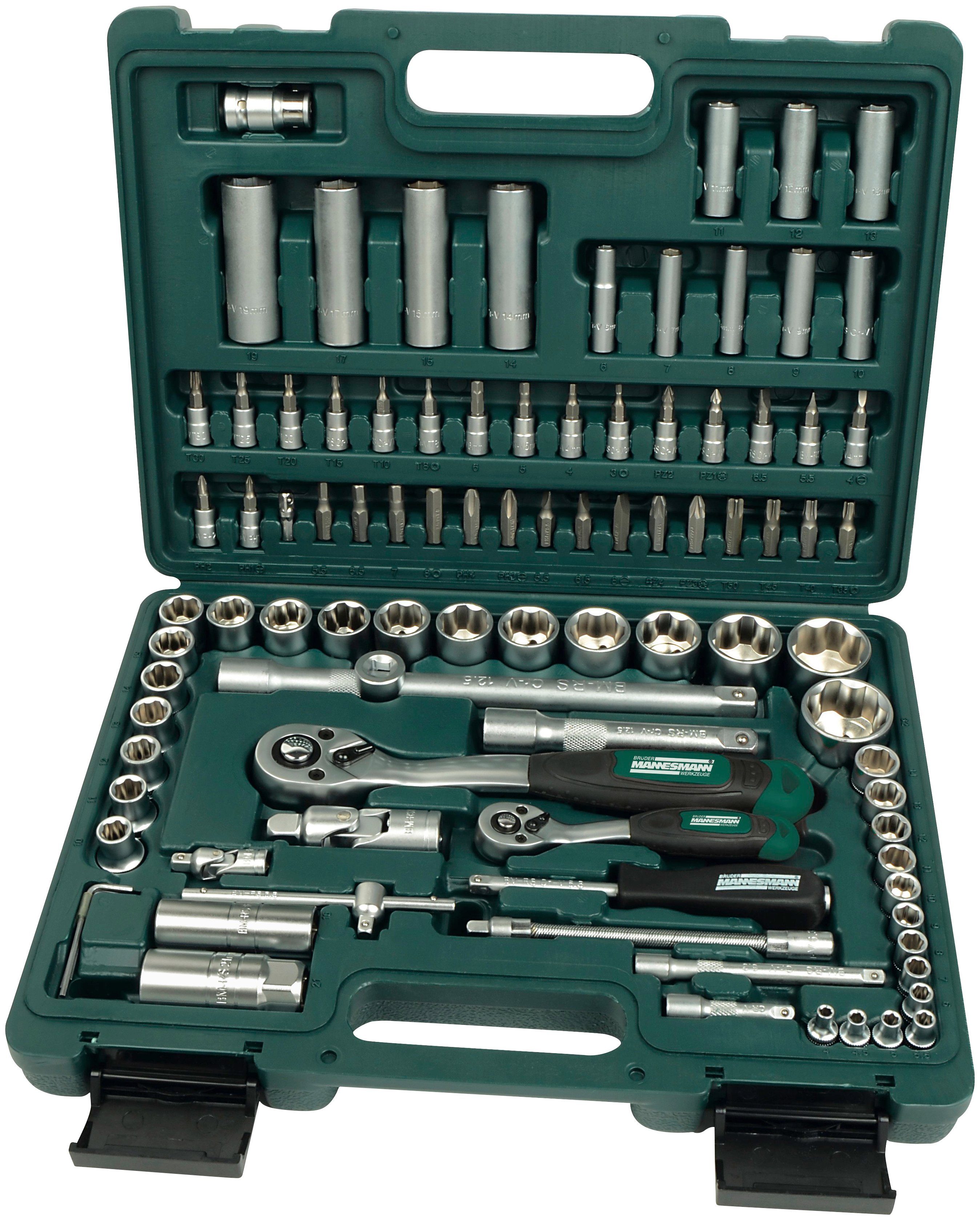 Brüder Mannesmann Werkzeuge Werkzeugset Steckschlüssel-Satz, 94-tlg. günstig online kaufen