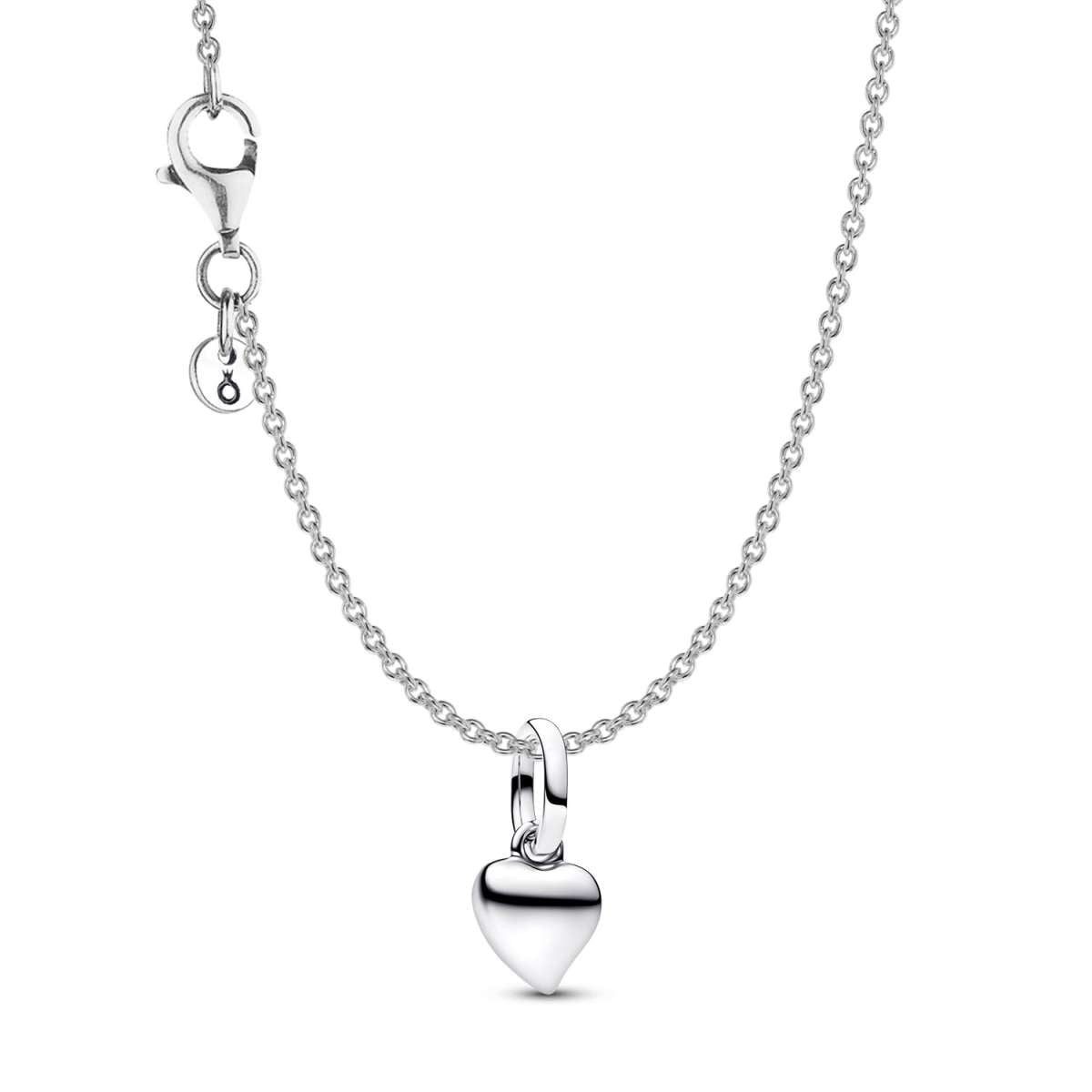 Pandora Herzkette 21530, für Damen-Kette Geschenkset Silber mit Mini Herz-Anhänger