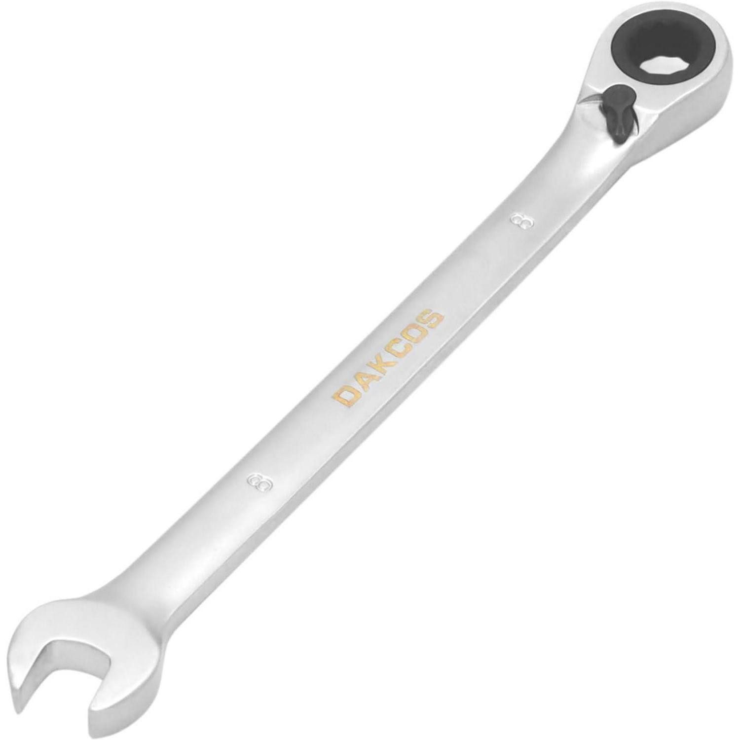 LuxusKollektion Ratschenringschlüssel Ratschenringmaulschlüssel umschaltbar metrisch CRV Chrom 8mm