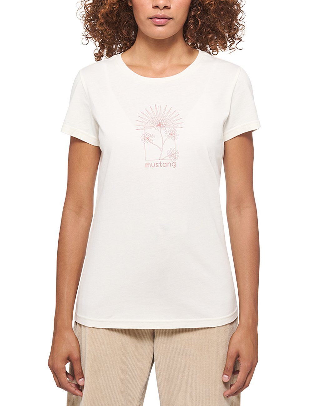 MUSTANG Kurzarmshirt C offwhite Style Print Alexia Mustang T-Shirt