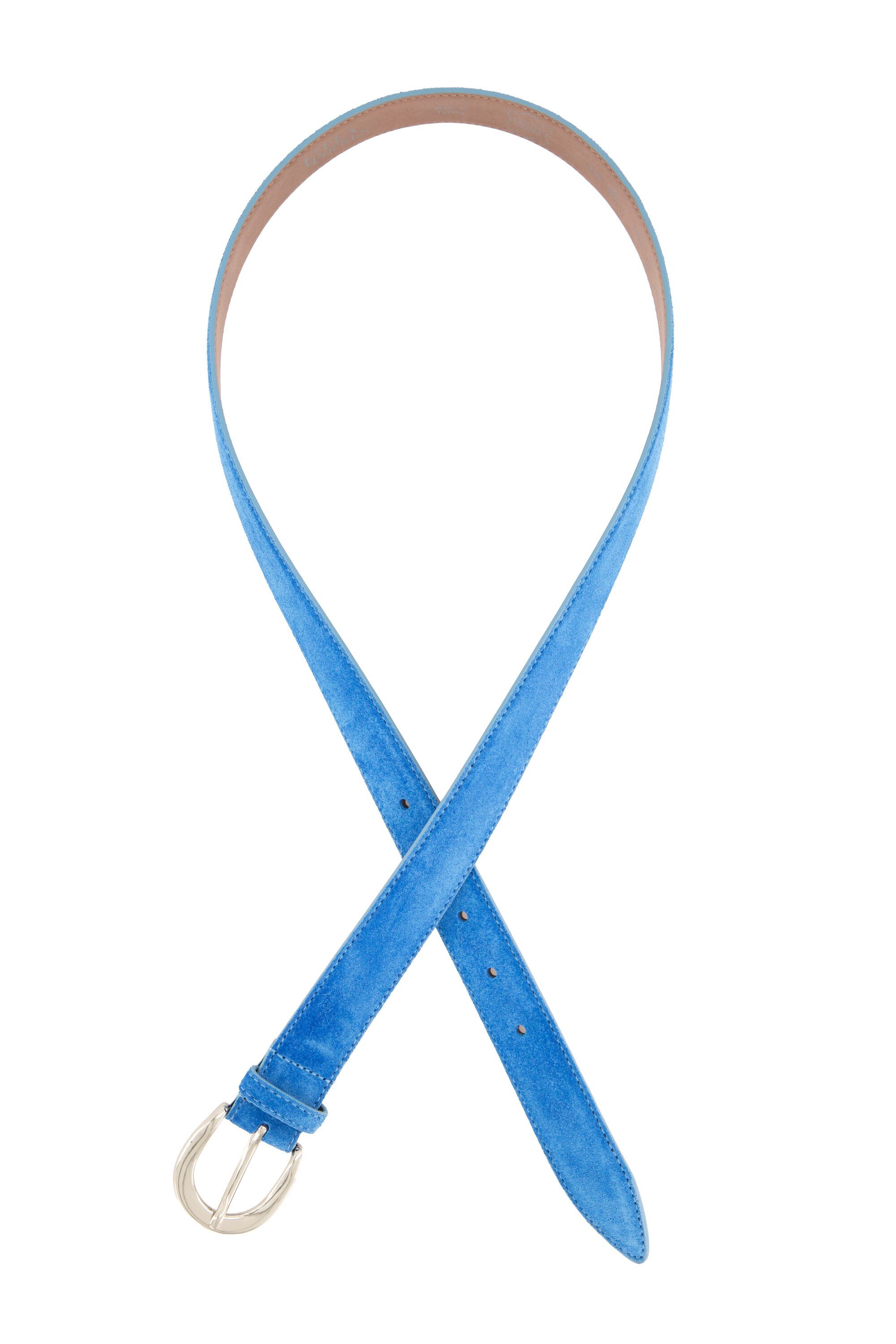 Ulla Popken Hüftgürtel Gürtel Suede Velourslederoptik Metallic-Schließe