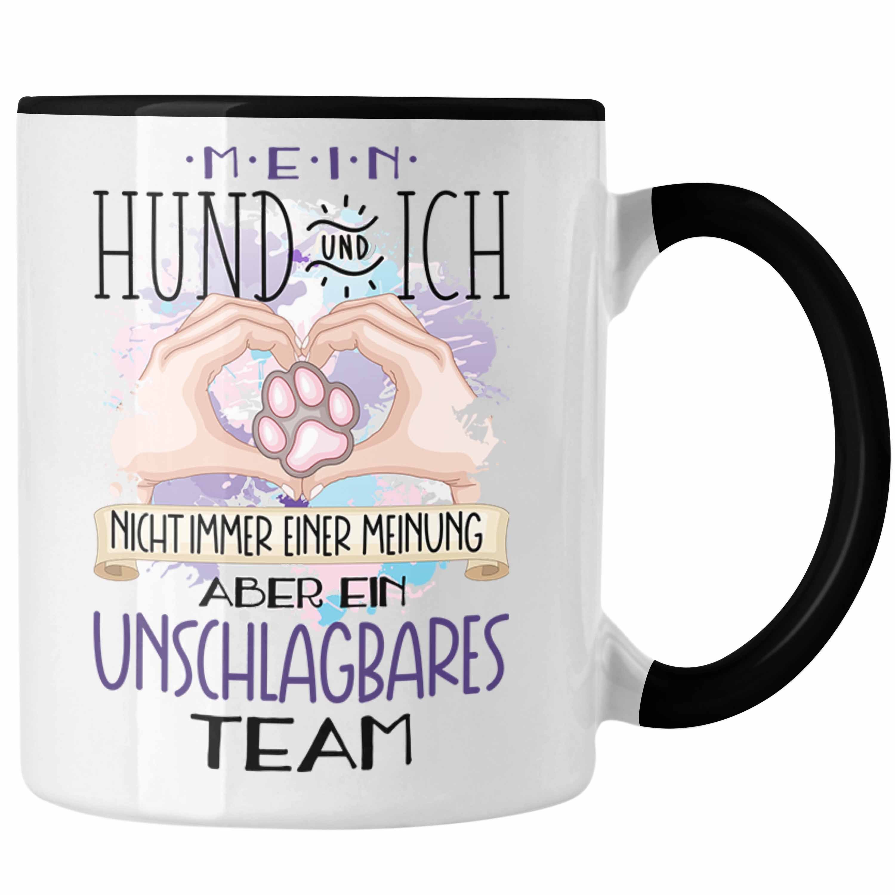 Trendation Tasse - Hund Ich Schwarz Mein Tasse Geschenkidee Team Und Geschenk Ein Hunde-Besitzerin Trendation Team