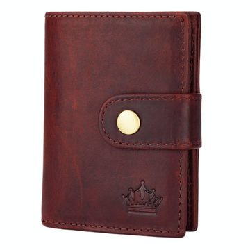 Manza Mini Geldbörse Slim Wallet Geldbörse mit Münzfach, RFID-Schutz und Geschenkbox, Kartenhalter, Münzfach mit Reißverschluss, RFID Blocker, Geschenkbox