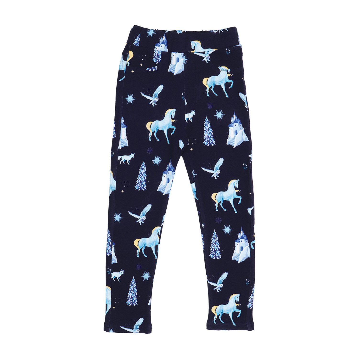 Sweatleggings Walkiddy mit Prinzessinmoiv aus Bio Baumwolle