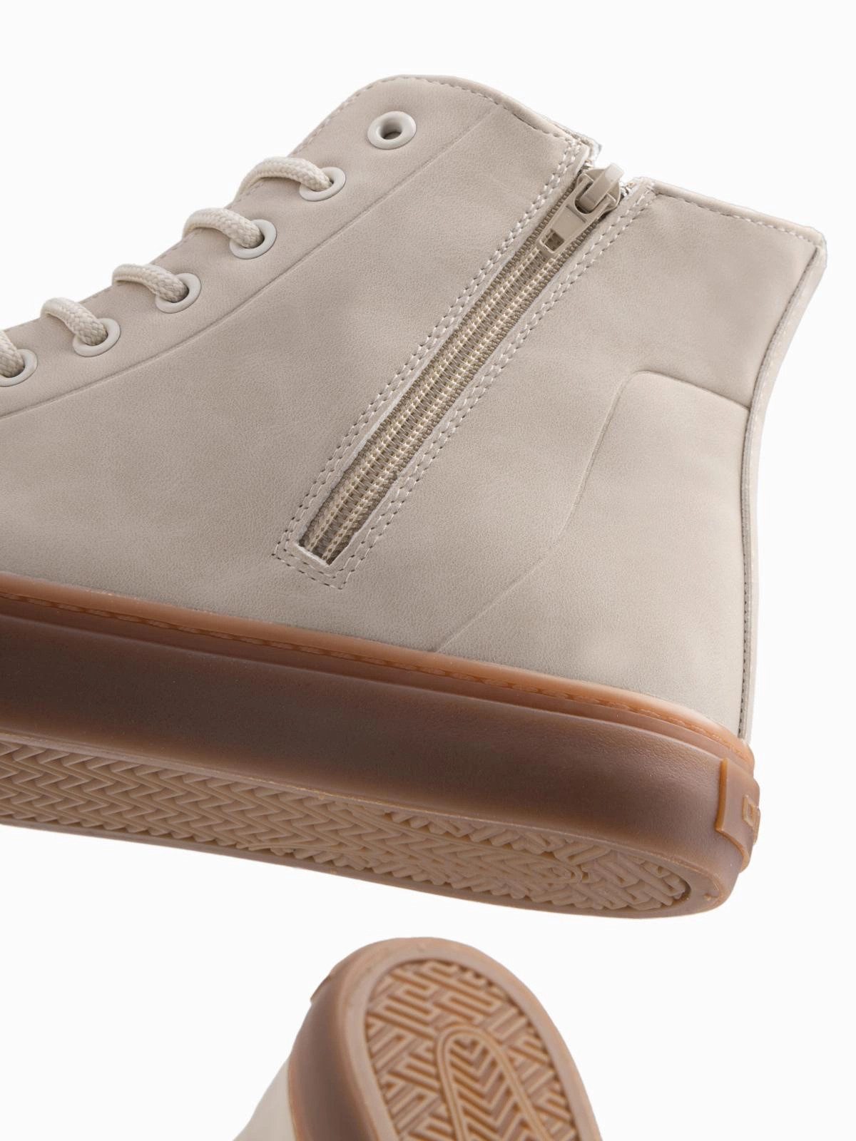 OMBRE Knöchelhohe Herren-Turnschuhe mit Gummisohle Schnürschuh – Bild 4 von 5