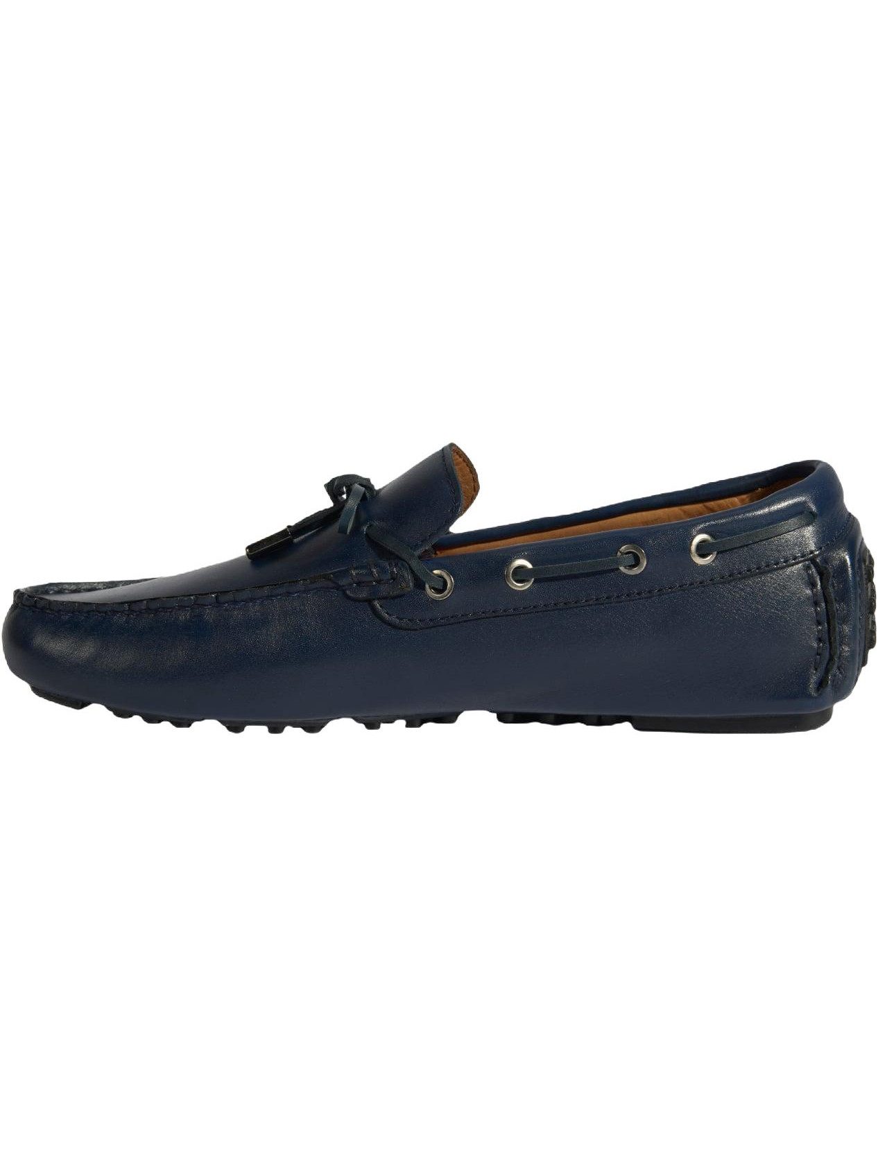 Desa Herren-Lederslipper – Atmungsaktive Slipper mit flachem Absatz, ohne Loafer
