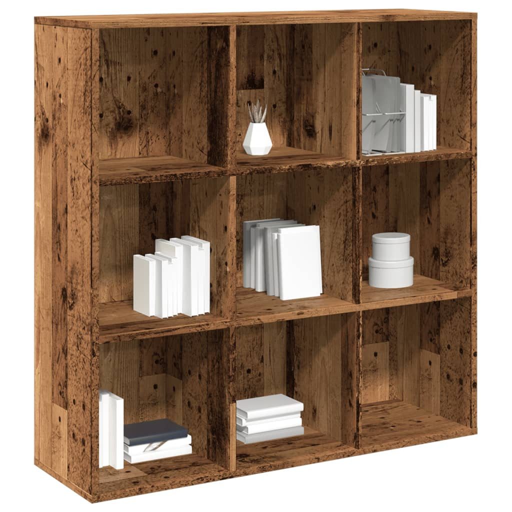 vidaXL Regal NA Bücherregal Altholz-Optik 98x29x97,5 cm