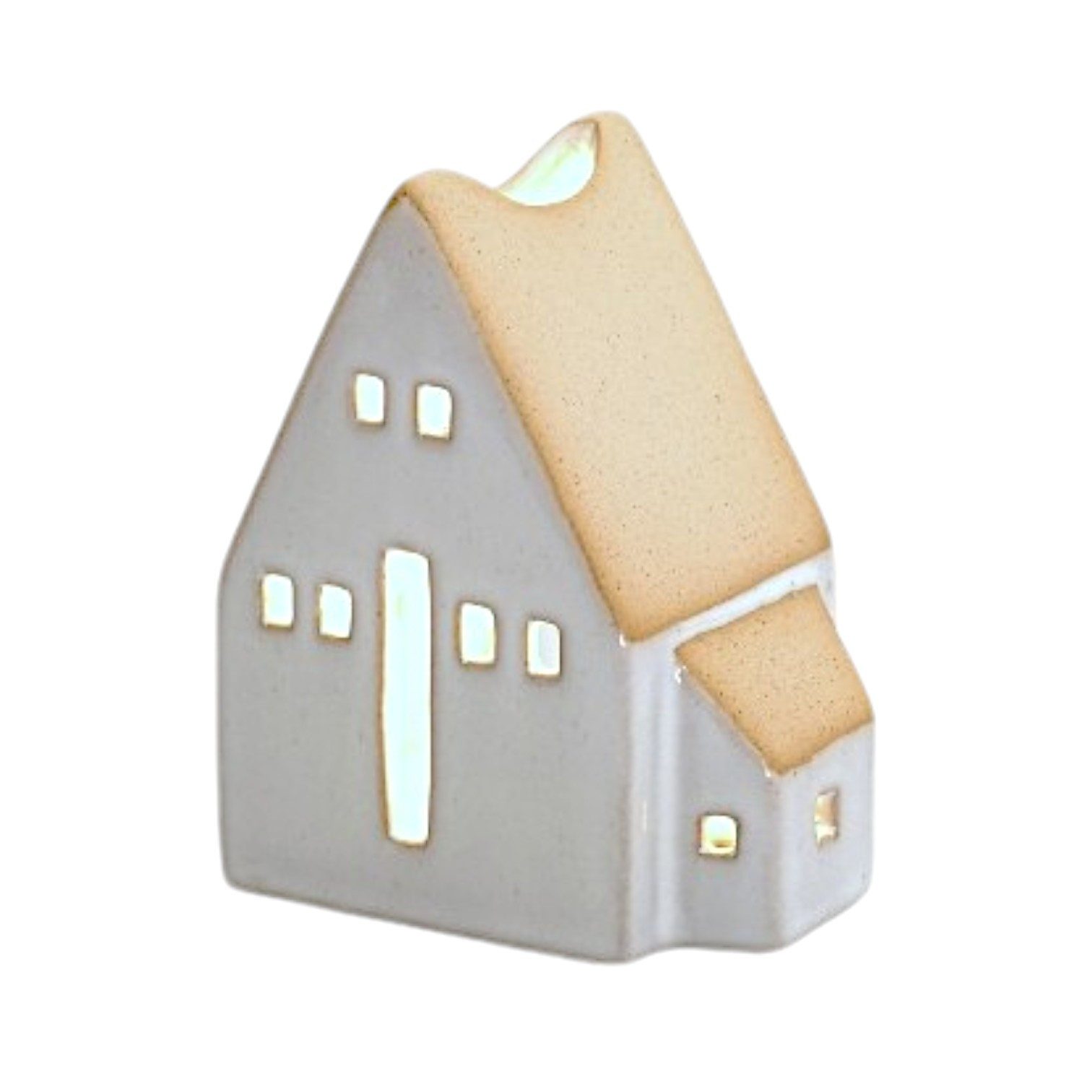 Werner Voß Windlicht Keramik-Teelichthalter Haus, 11x9x6 günstig online kaufen