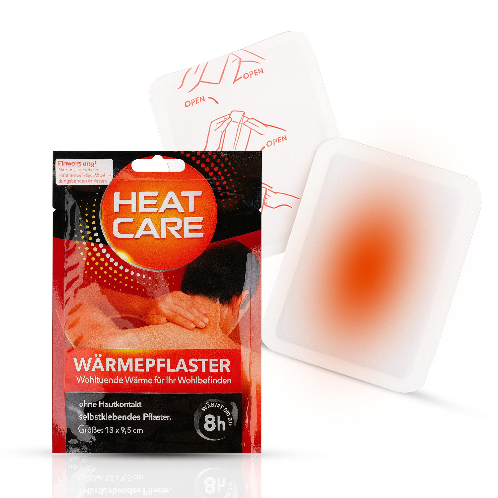 Bestlivings Wärmepflaster selbstklebend auf Textilien (1 St), Faservlies, Ø52°C, bis zu 8 Stunden, ohne Hautkontakt