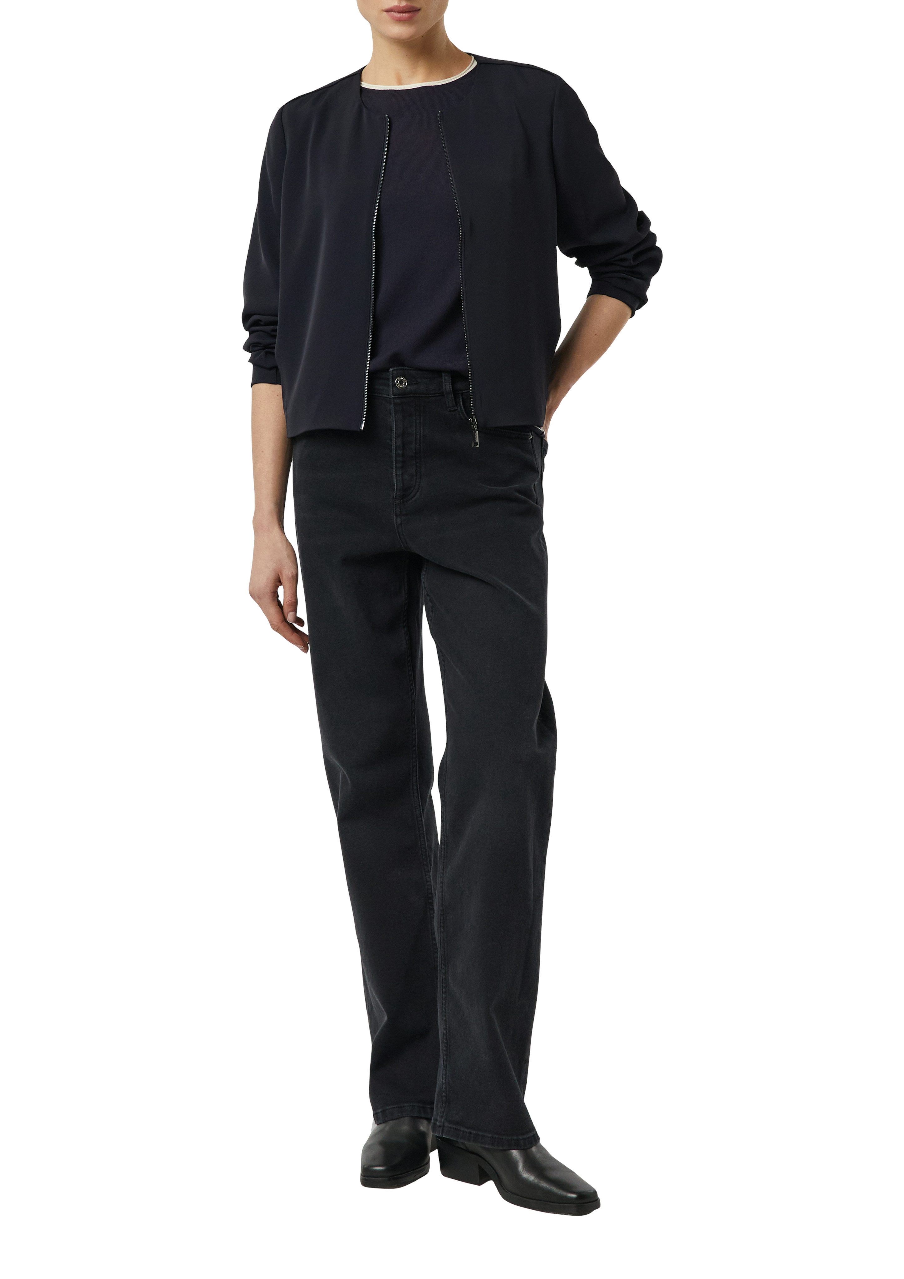 comma Strickpullover halbarm, mit farblich angesetzten Abschlüssen