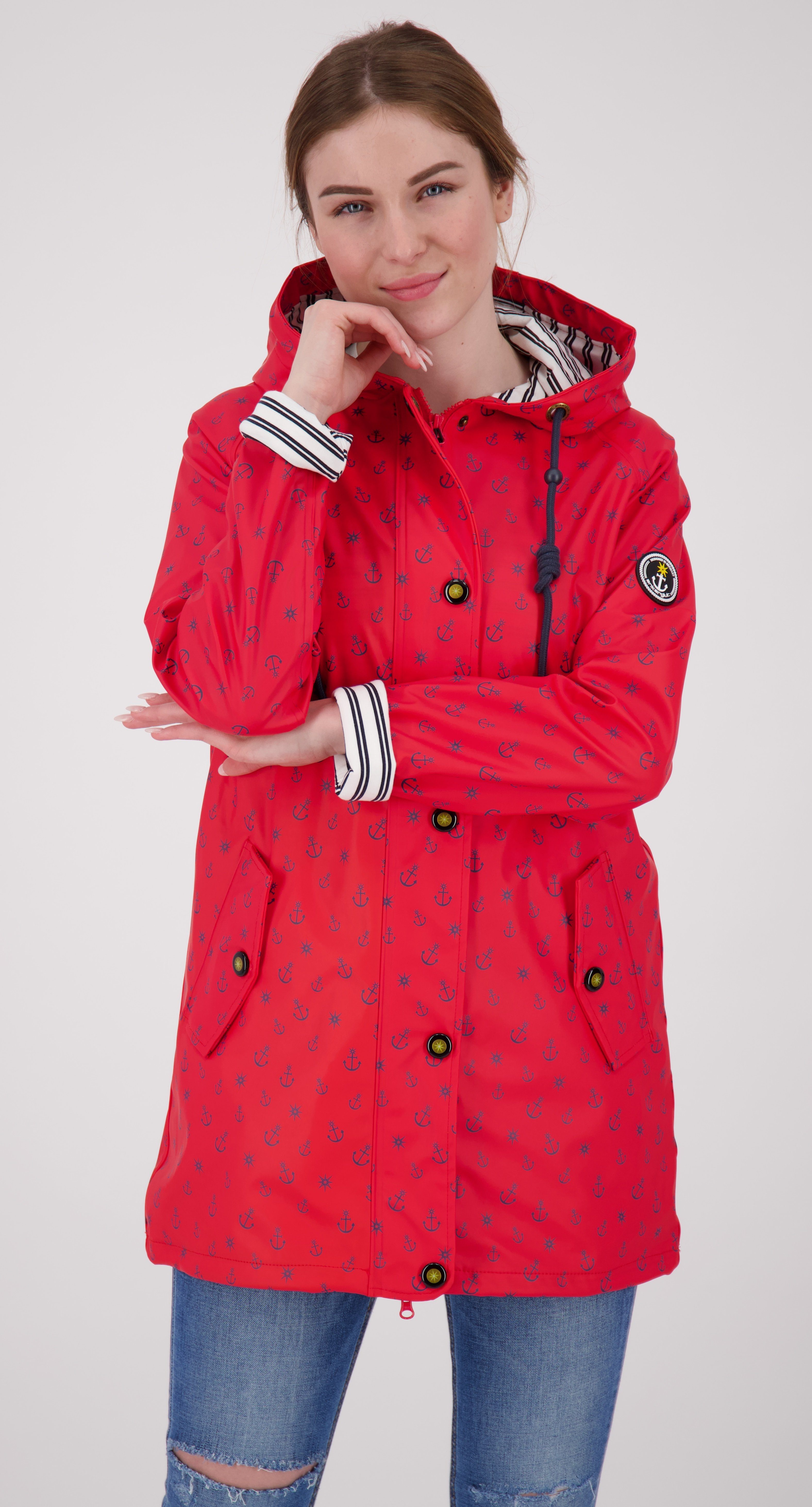 in Großen WOMEN #ankerglutzauber red CS Friesennerz erhältlich Active Größen Regenjacke auch DEPROC