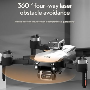 Goolsky Daul WIFI FPV Fachmann Bürstenlosen Optische Flusspositionierung Drohne (6K, 6-Achsen-Gyro, Hindernisvermeidung mit Servo-Gimbal Faltbare leichte)