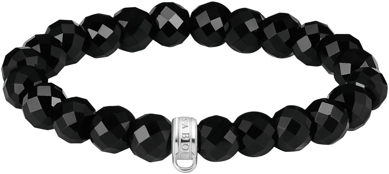 Thomas Sabo Armband Charm-Armband Obsidian, mit Obsidian