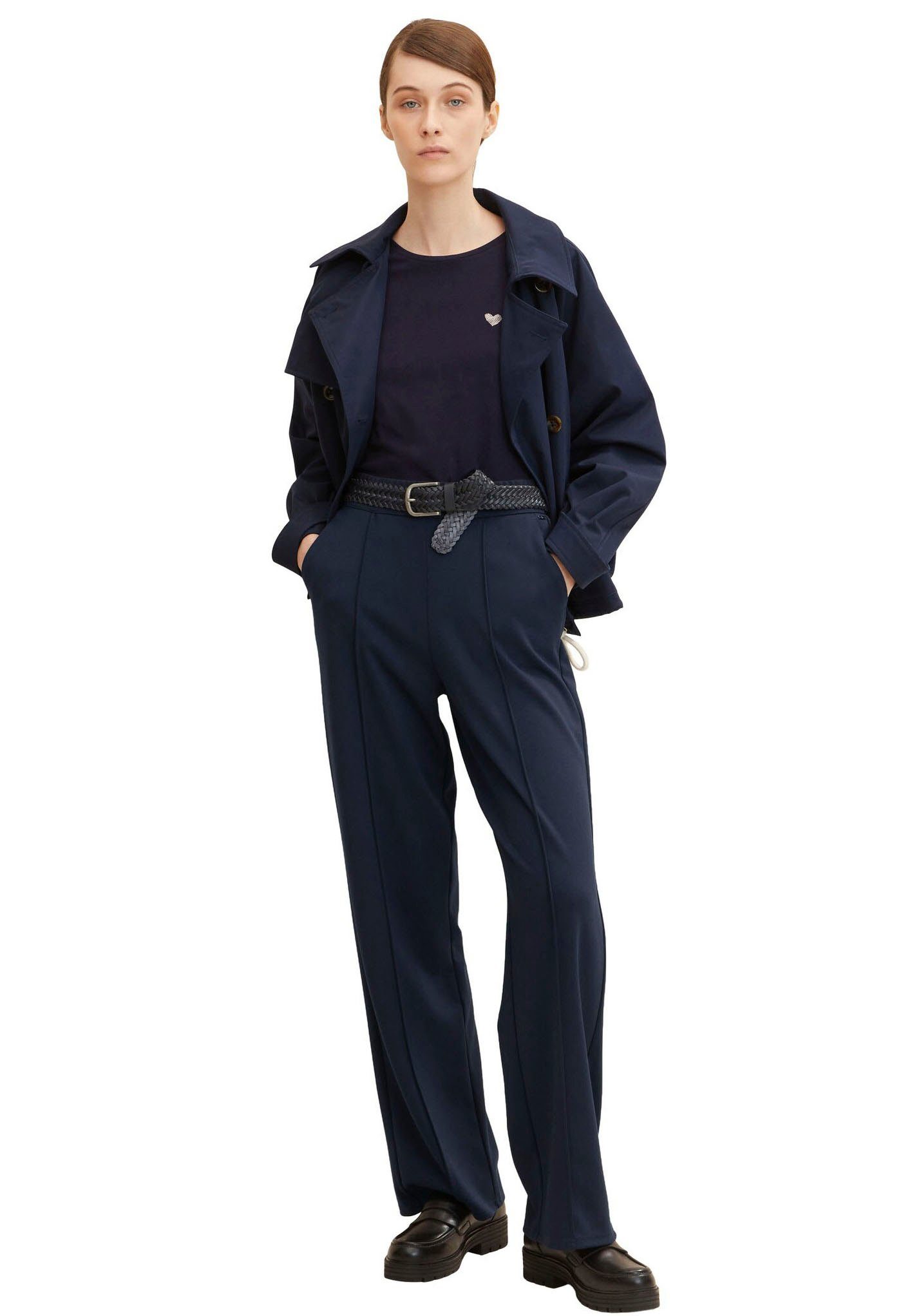 TOM TAILOR 3/4-Arm-Shirt (Packung, 2-tlg., 2er-Pack) im Doppel - immer Ringel + uni