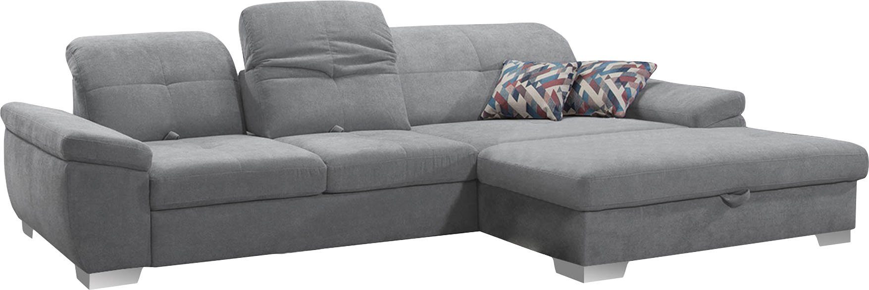 alina Ecksofa Tessa, inkl. Sitztiefenverstellung, wahlweise mit Bettfunktion und Bettkasten