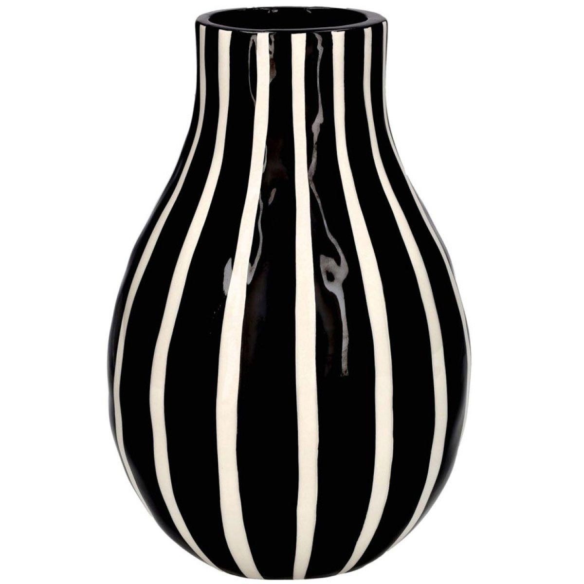 Giftcompany Dekovase Vase Artisan Schwarz Weiß
