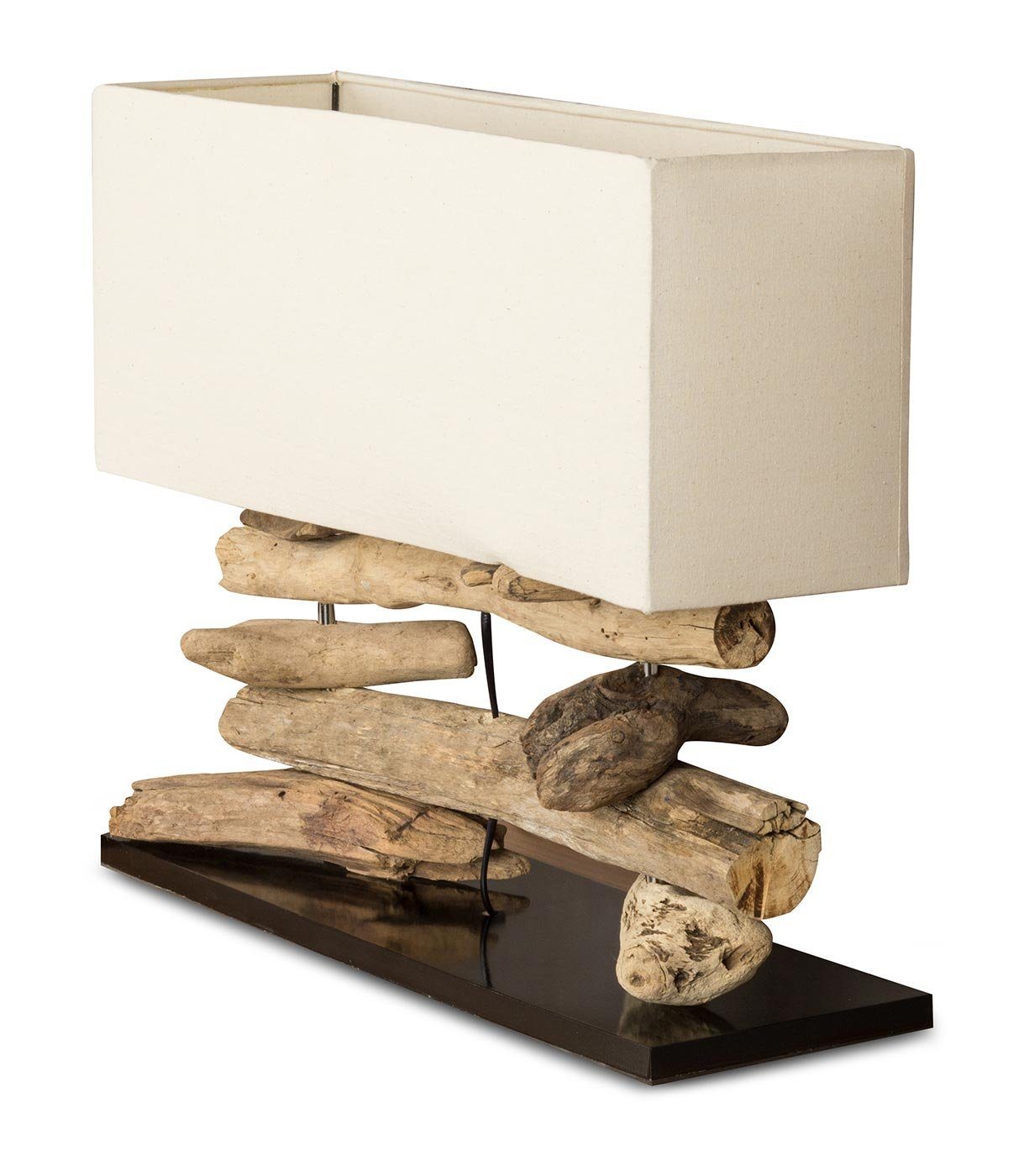 Levandeo® Nachttischlampe, Holzlampe Tischlampe aus Treibholz günstig online kaufen